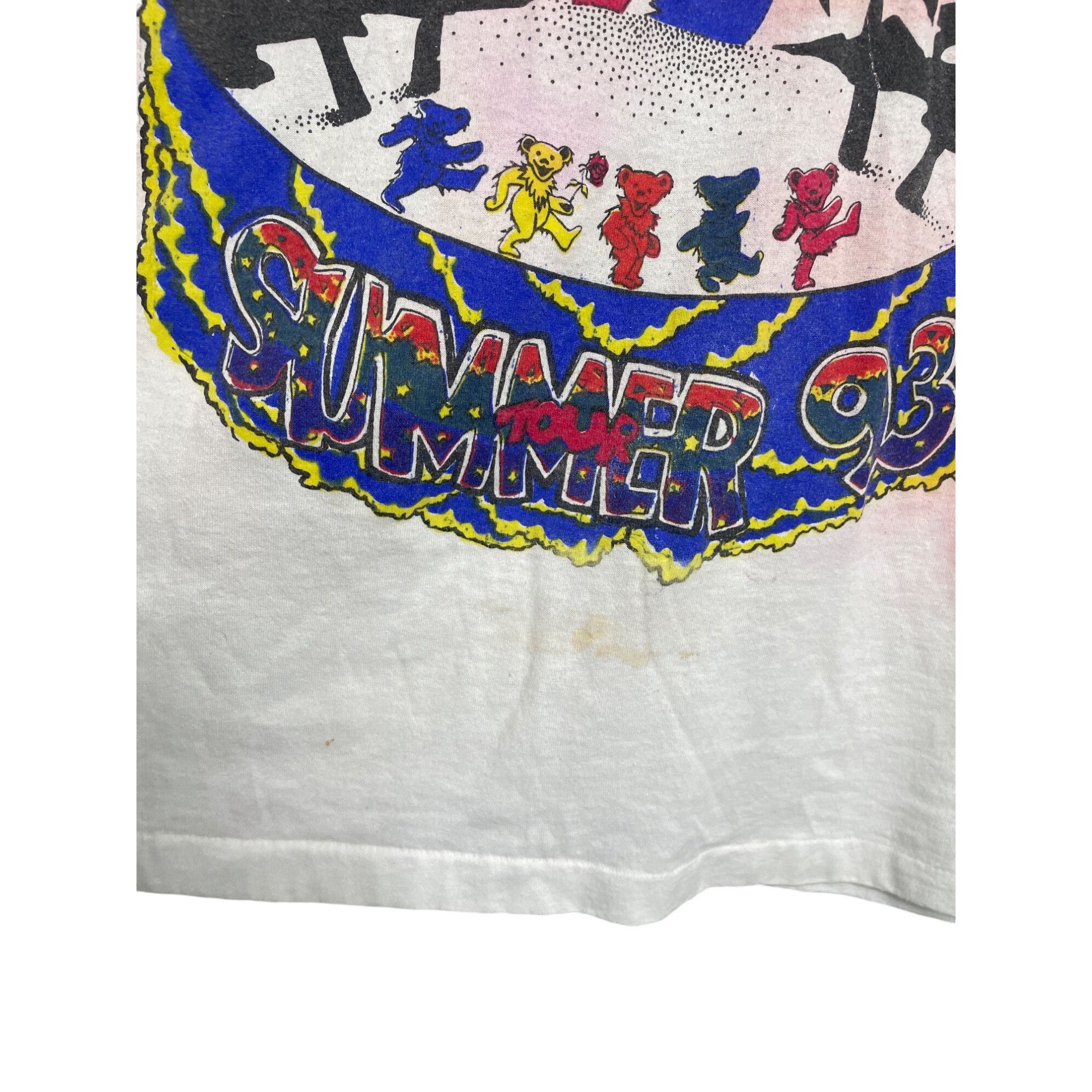 Grateful Dead RARE Vintage Grateful Dead Summer Tour 93 1993 Tie-Dye TShir Size US L / EU 52-54 / 3 - 6 Thumbnail