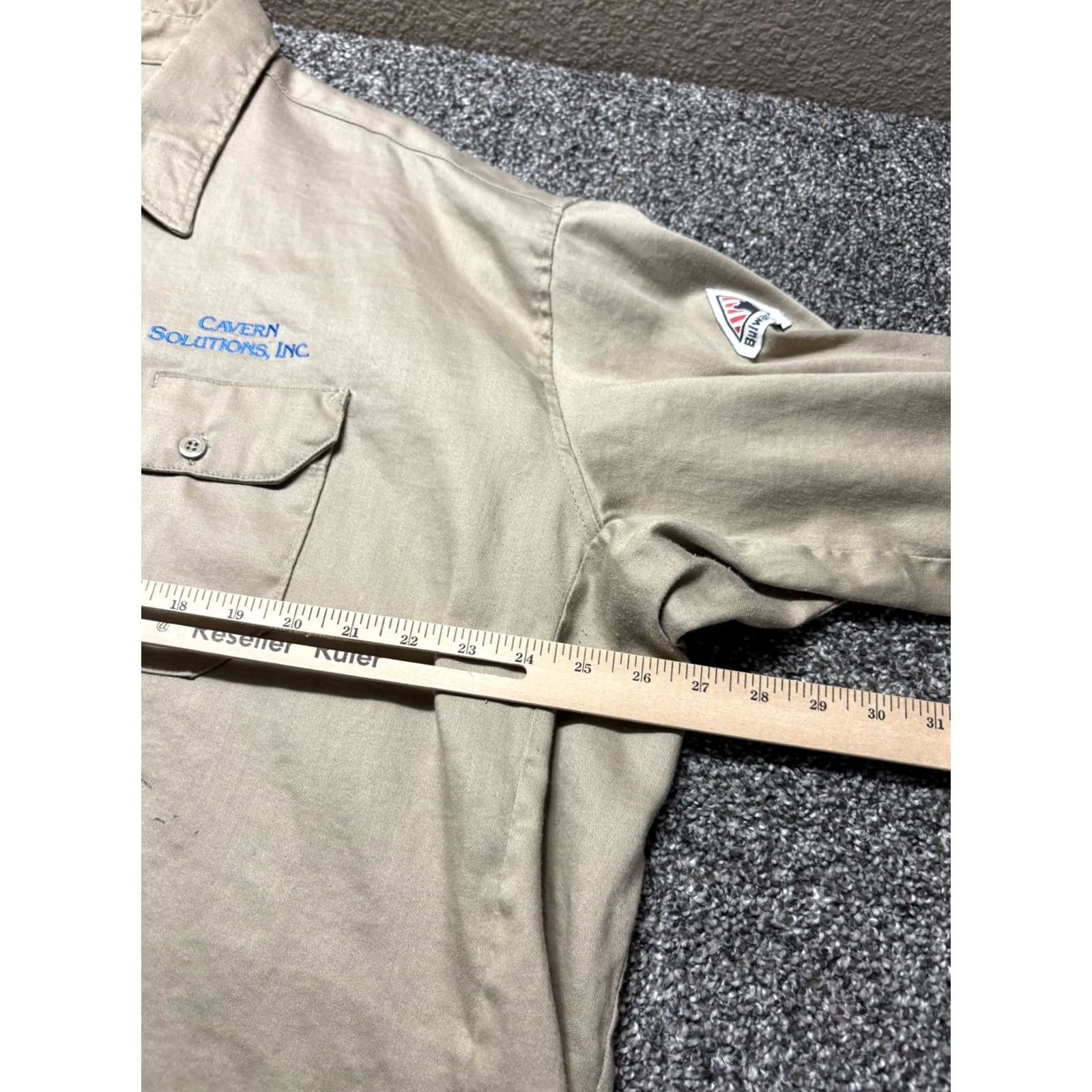 Vintage Bulwark FR Shirt Mens XXL Fire Resistant Work Button Cotton Workwear Size US XXL / EU 58 / 5 - 6 Thumbnail