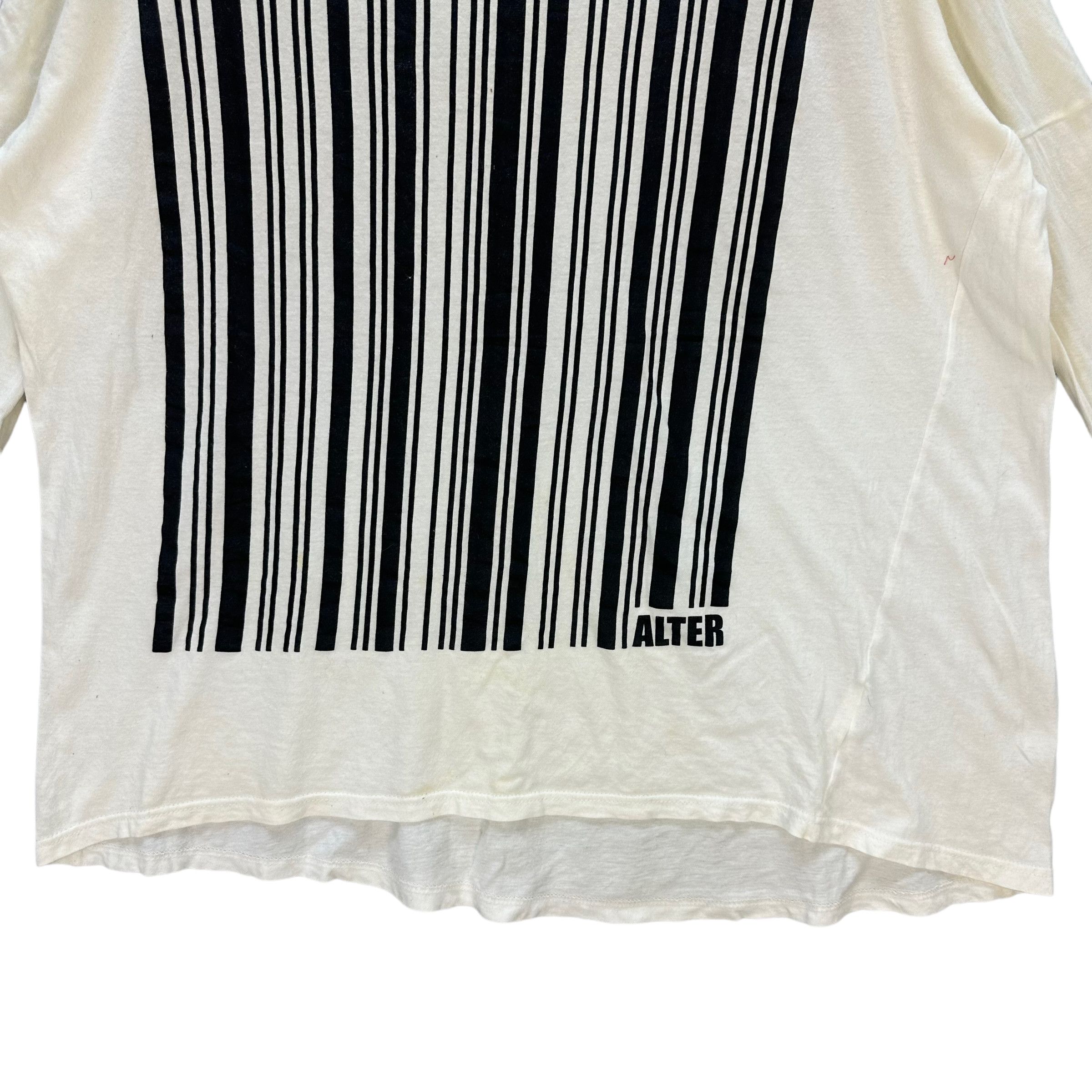 Japanese Brand VINTAGE UPC BARCODE OVERSIZED LONG SLEEVE TEES #7578-154 Size ONE SIZE - 4 Thumbnail