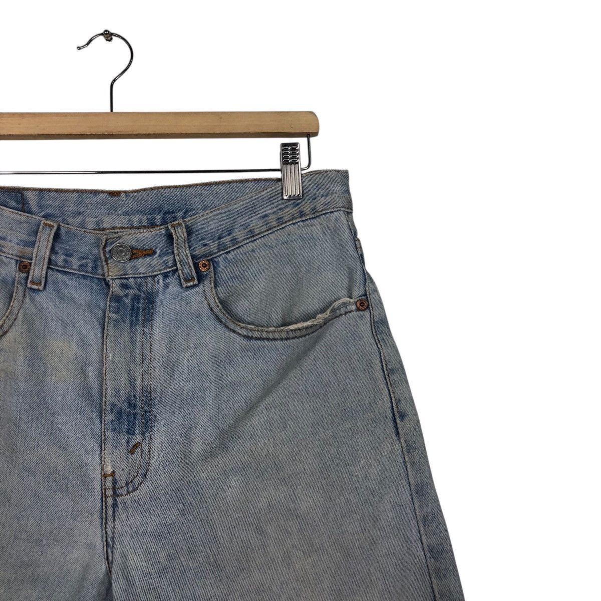 Levi's 📌Vintage Short Denim Jeans Levi's Lot 505 Biker Style Size US 32 / EU 48 - 7 Thumbnail