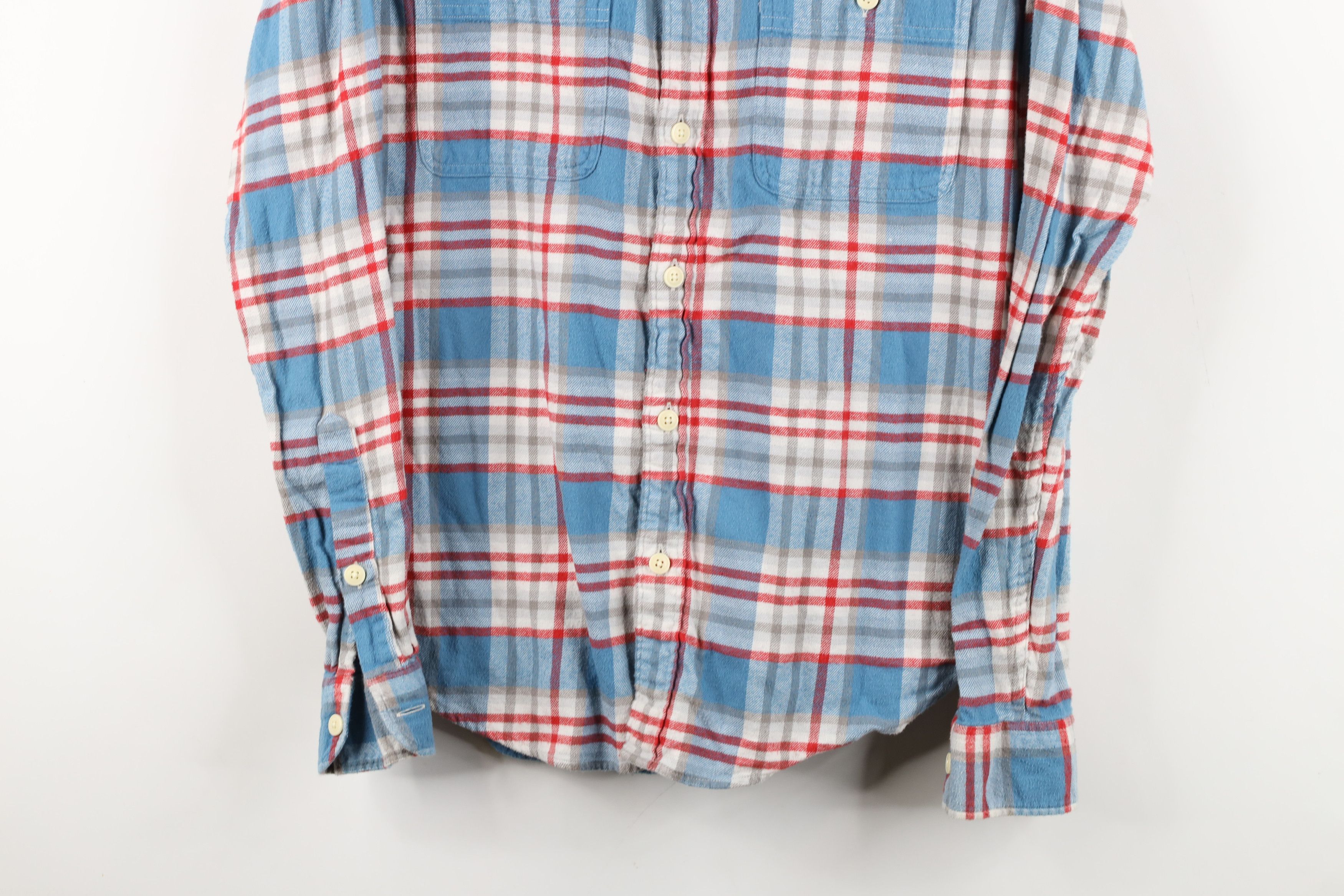 J.Crew × Vintage Vintage J Crew Long Sleeve Collared Button Shirt Plaid Size US M / EU 48-50 / 2 - 3 Thumbnail