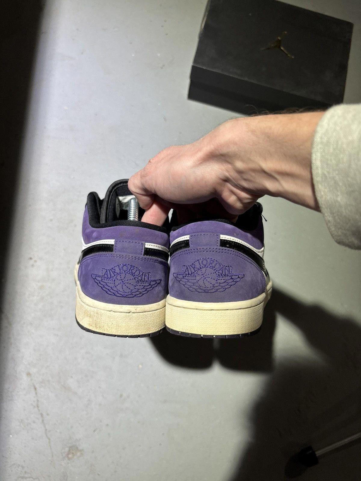 Jordan Brand Jordan 1 Low Court Purple Size US 10.5 / EU 43-44 - 9 Thumbnail