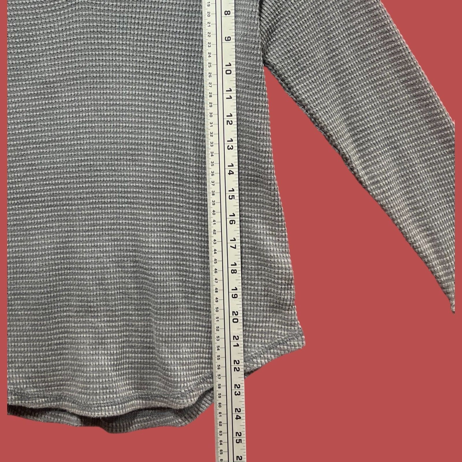 Other Knox Rose - Women's Long Sleeve Notch Neck Thermal Top - Dar Size M / US 6-8 / IT 42-44 - 8 Thumbnail