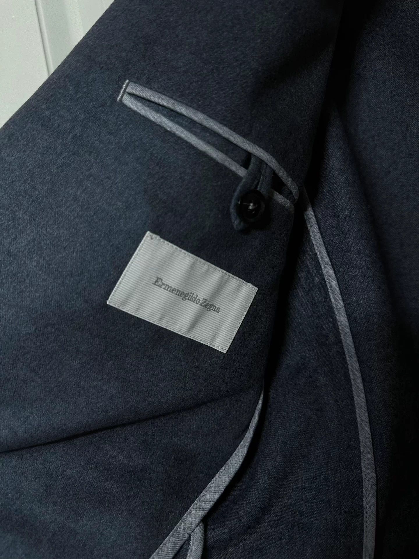 Ermenegildo Zegna Zegna Cashmere & Silk Casual Slim 48 Gray Blue Blazer Size 48S - 7 Thumbnail