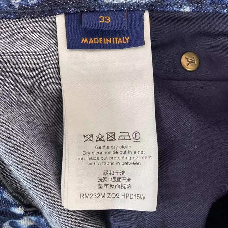 Louis Vuitton LOUIS VUITTON FW23 Full Print Jeans 2504-Nextarrow Size US 33 - 8 Thumbnail