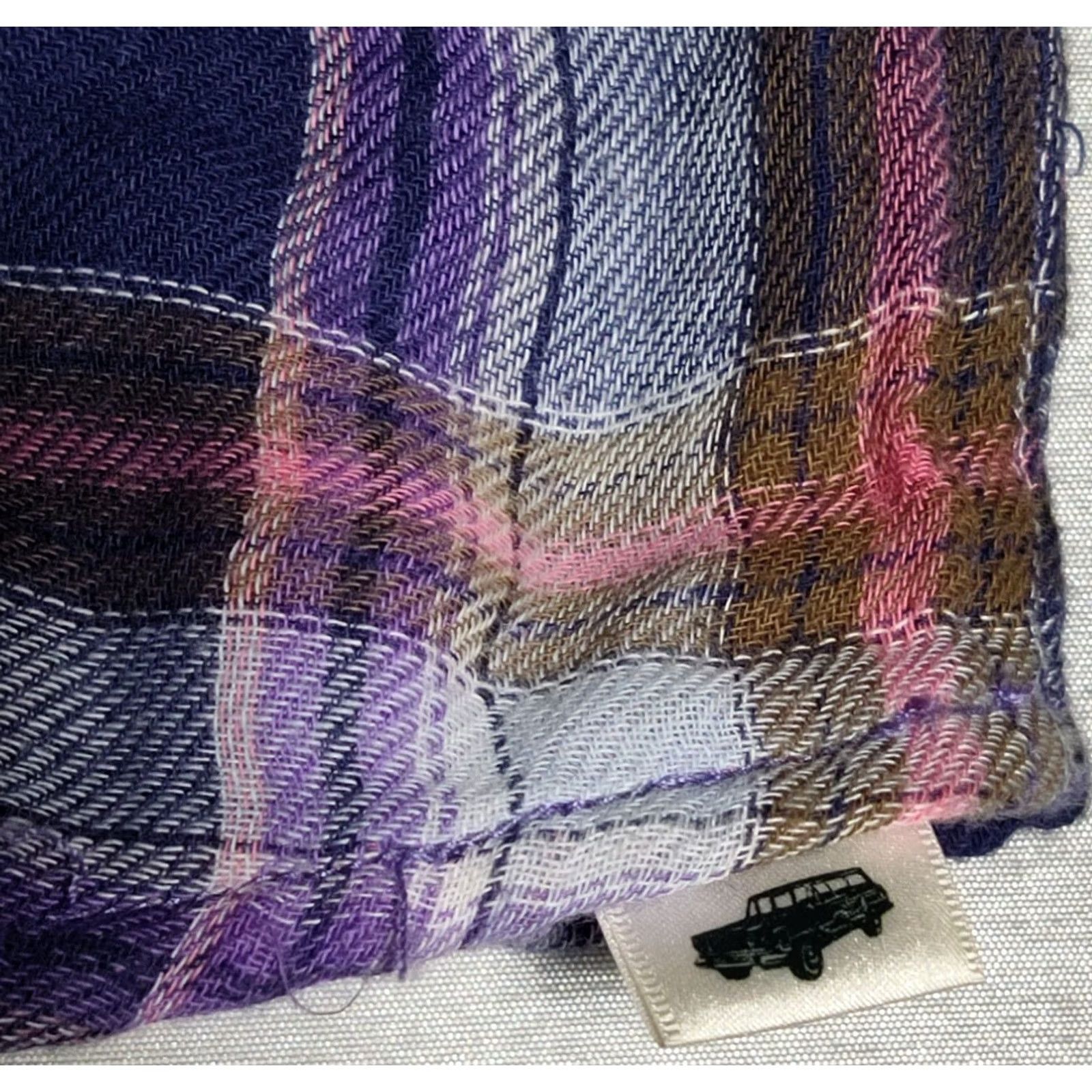 Peter Millar PETER MILLAR MOUNTAIN SIDE COLLECTION Men XL Purple Plaid Cotton Soft Flannel Shirt Size US XL / EU 56 / 4 - 4 Thumbnail