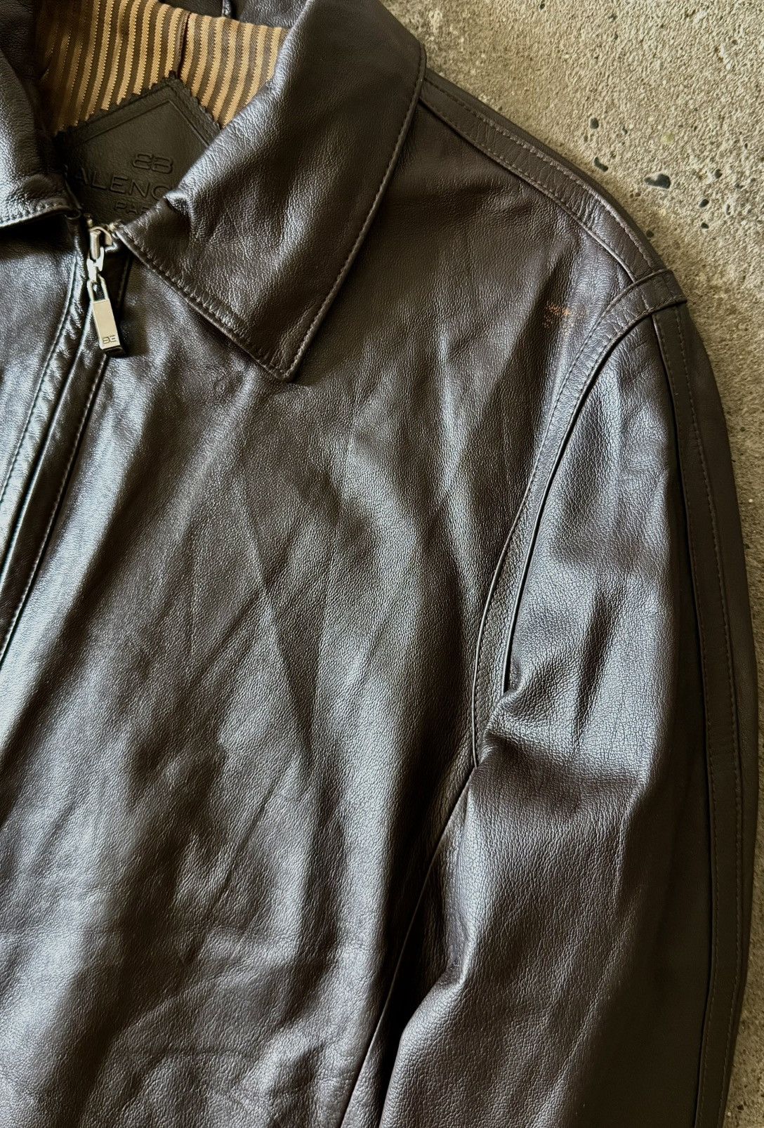 Balenciaga Balenciaga - 1997 -Nicolas Ghesquière -Zip Up Leather Jacket Size US M / EU 48-50 / 2 - 5 Thumbnail