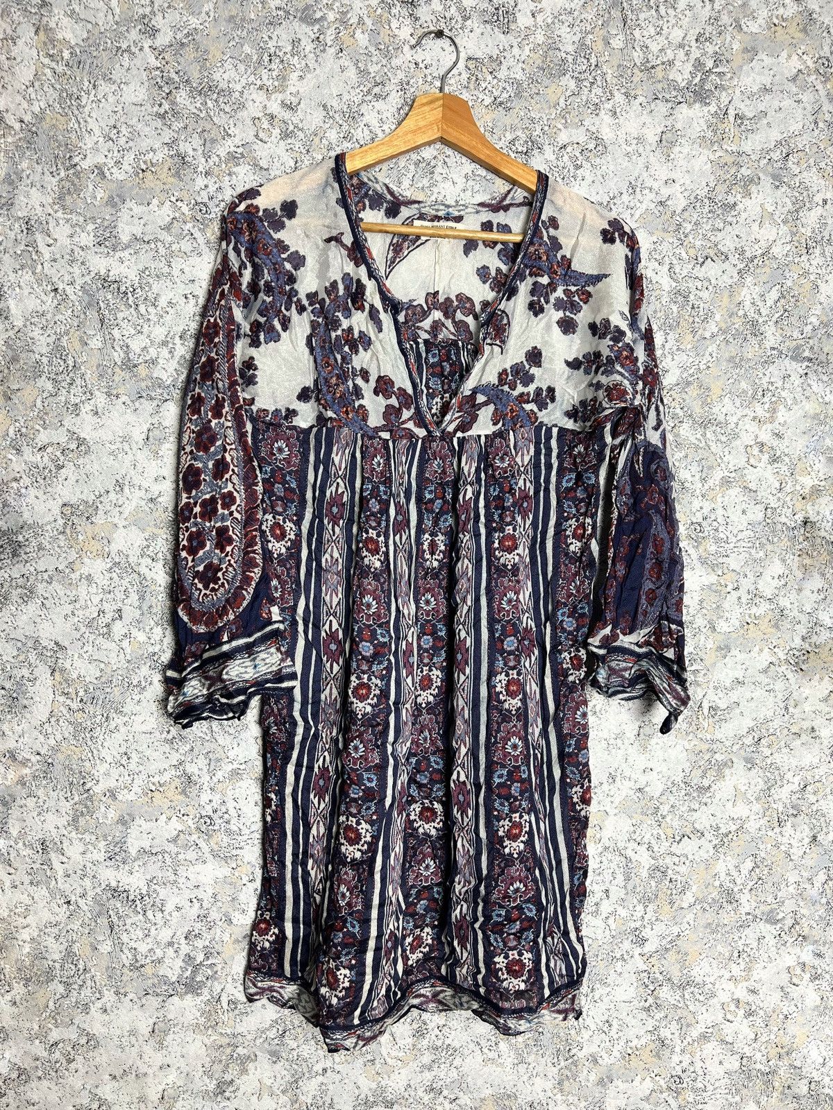 Isabel Marant × Isabel Marant Etoile Isabel Marant Etoile Tresha Paisley Print Tunic Dress Size 3 Size S / US 4 / IT 40 - 1 Thumbnail