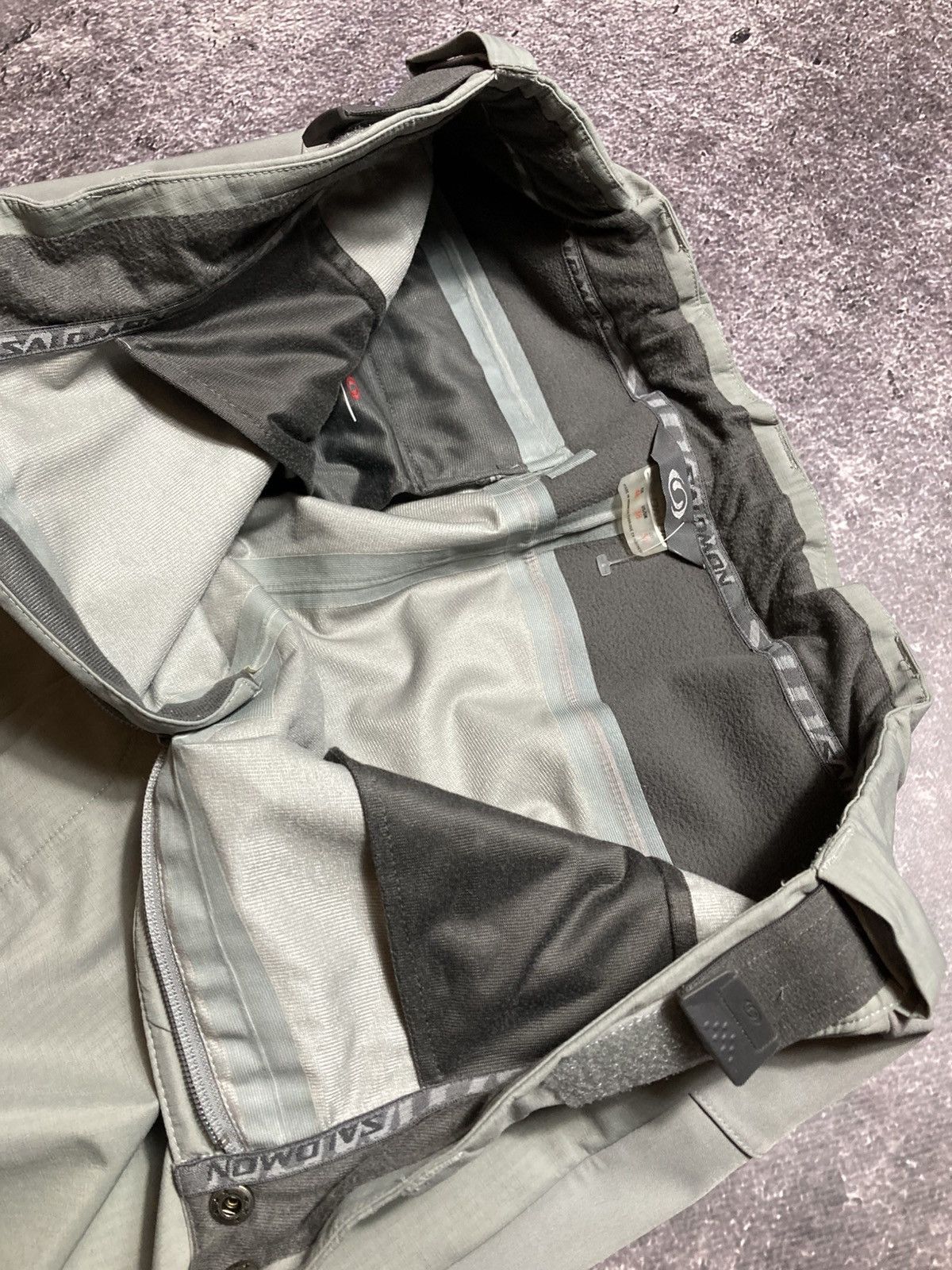 Salomon Vintage Salomon Techwear Ski Pants Clima Pro Storm Grey Size US 32 / EU 48 - 11 Thumbnail