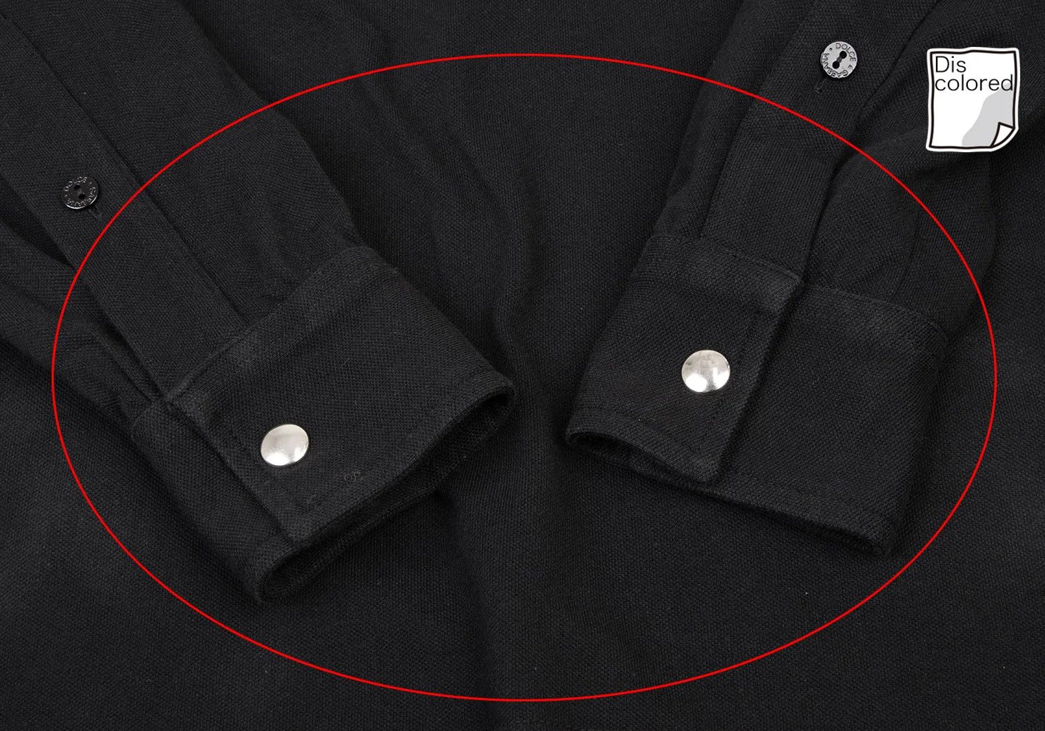 Dolce & Gabbana Cotton Collar Contrast Logo Plate Polo Shirt Black 44 Size US S / EU 44-46 / 1 - 9 Thumbnail