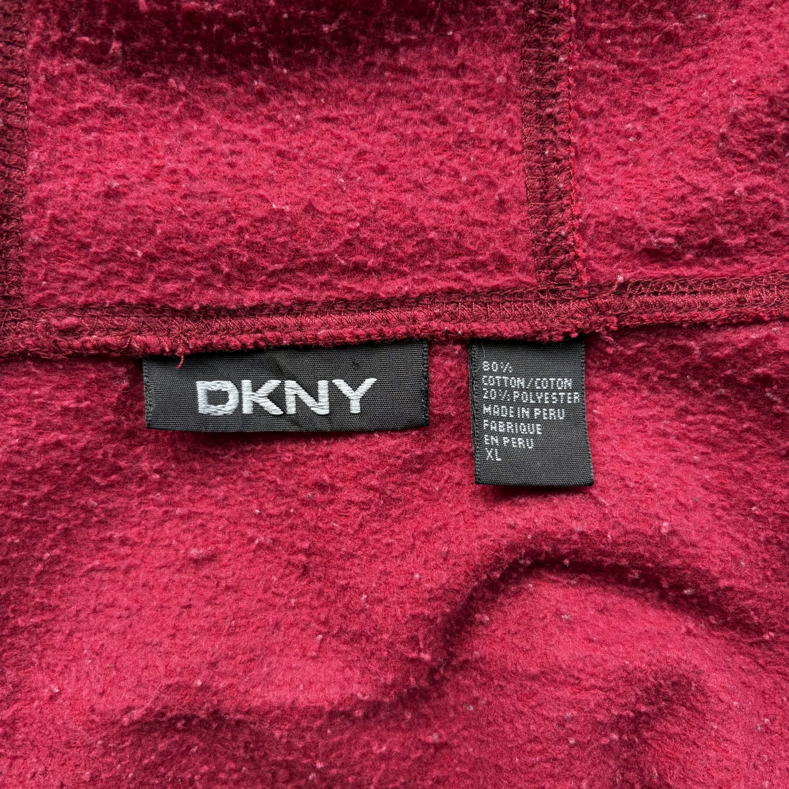 Donna Karan Vintage 1990s DKNY Towel Spellout Hoodie Size US XL / EU 56 / 4 - 7 Thumbnail