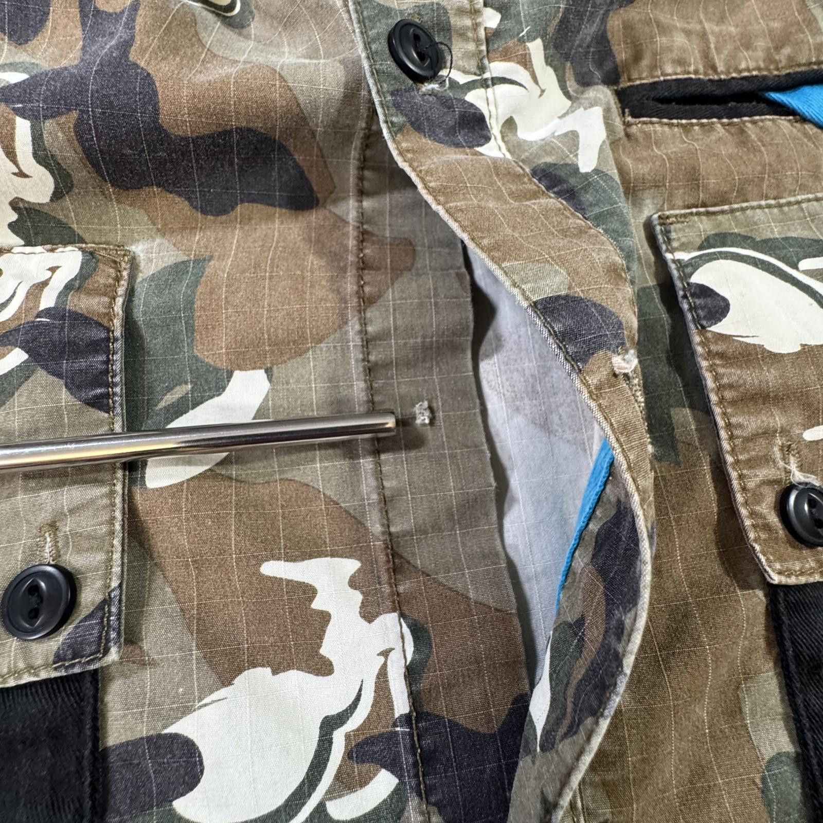 LRG LRG Lifted Research Group Wolfland Camo Shirt Mens L Long Size US L / EU 52-54 / 3 - 3 Thumbnail