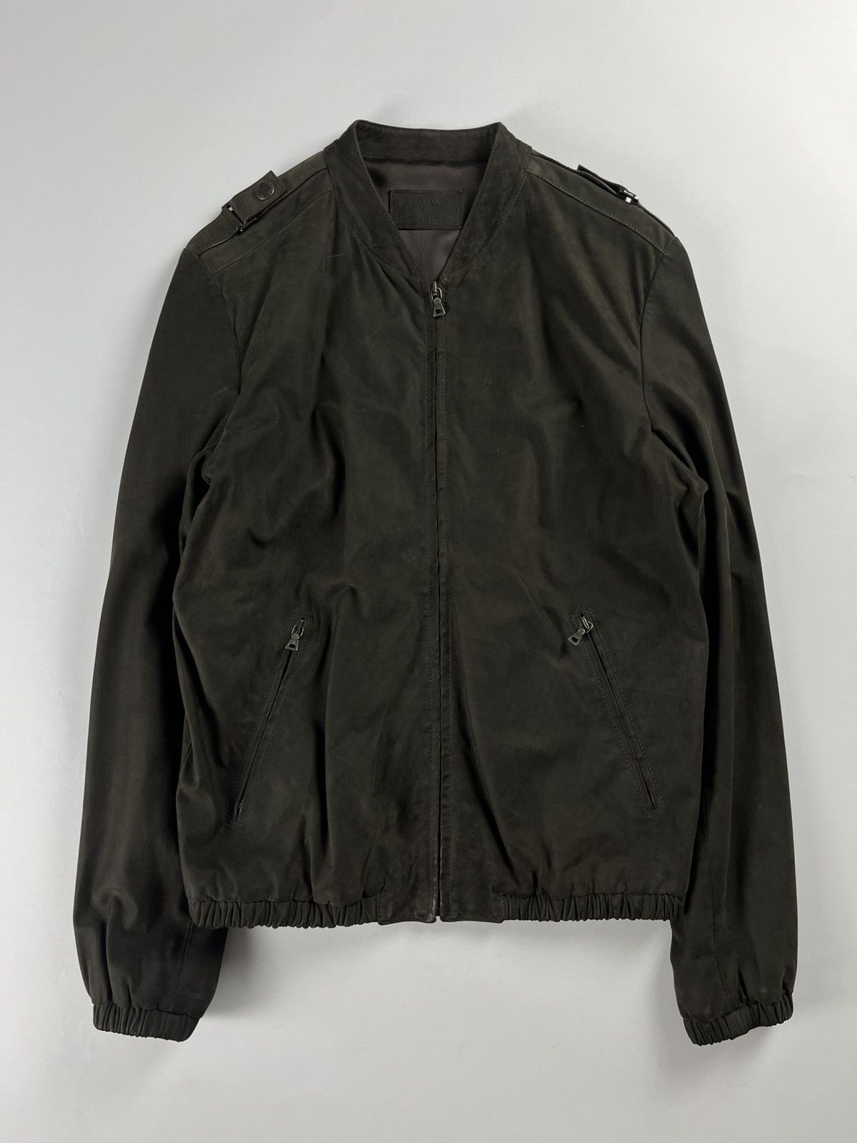 Prada Prada Brown Premium Leather Jacket SS 2007 Size US M / EU 48-50 / 2 - 1 Thumbnail