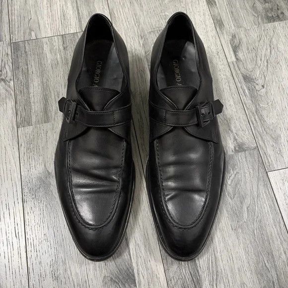 Giorgio Armani Giorgio Armani Classic Leather Buckle Strap Shoes Size US 10.5 / EU 43-44 - 3 Thumbnail