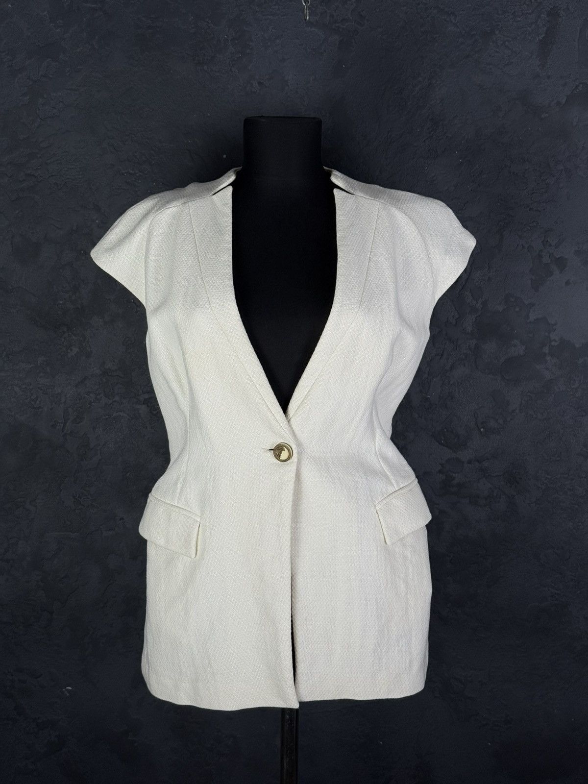Versace Gianni Versace Beige Women’s Vest Designer Size 44 Size M / US 6-8 / IT 42-44 - 2 Thumbnail