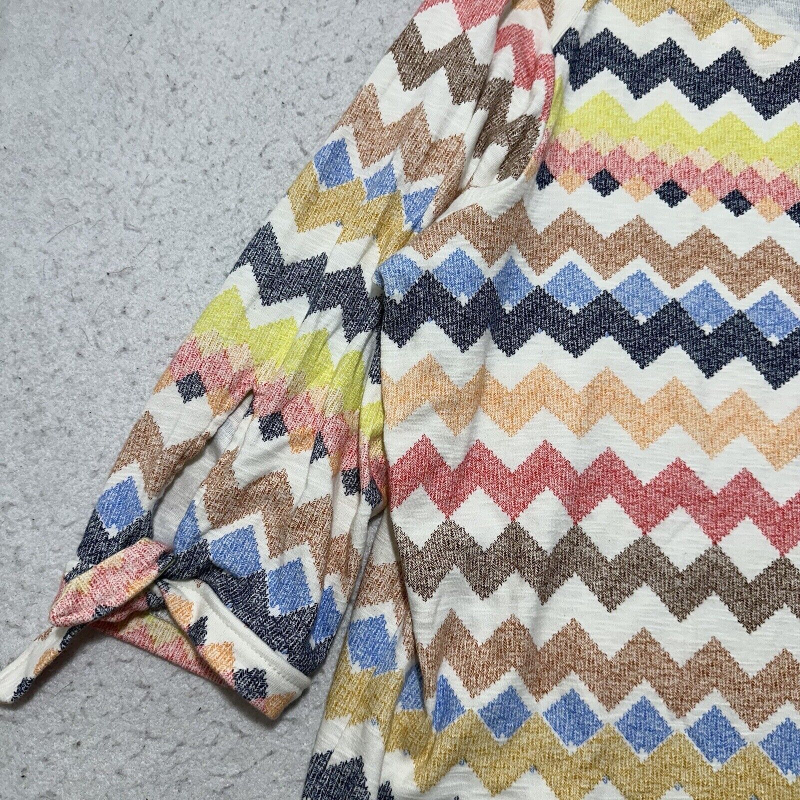 Other Rafaella 1X Chevron Striped Lightweight Sweater Knit Top Size XL / US 12-14 / IT 48-50 - 6 Thumbnail