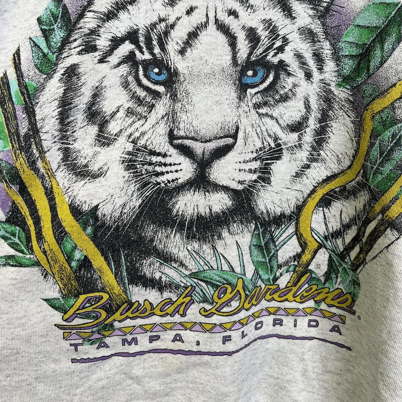 Designer Vintage Busch Gardens Tiger Sweatshirt Santee USA XL Size US L / EU 52-54 / 3 - 3 Thumbnail