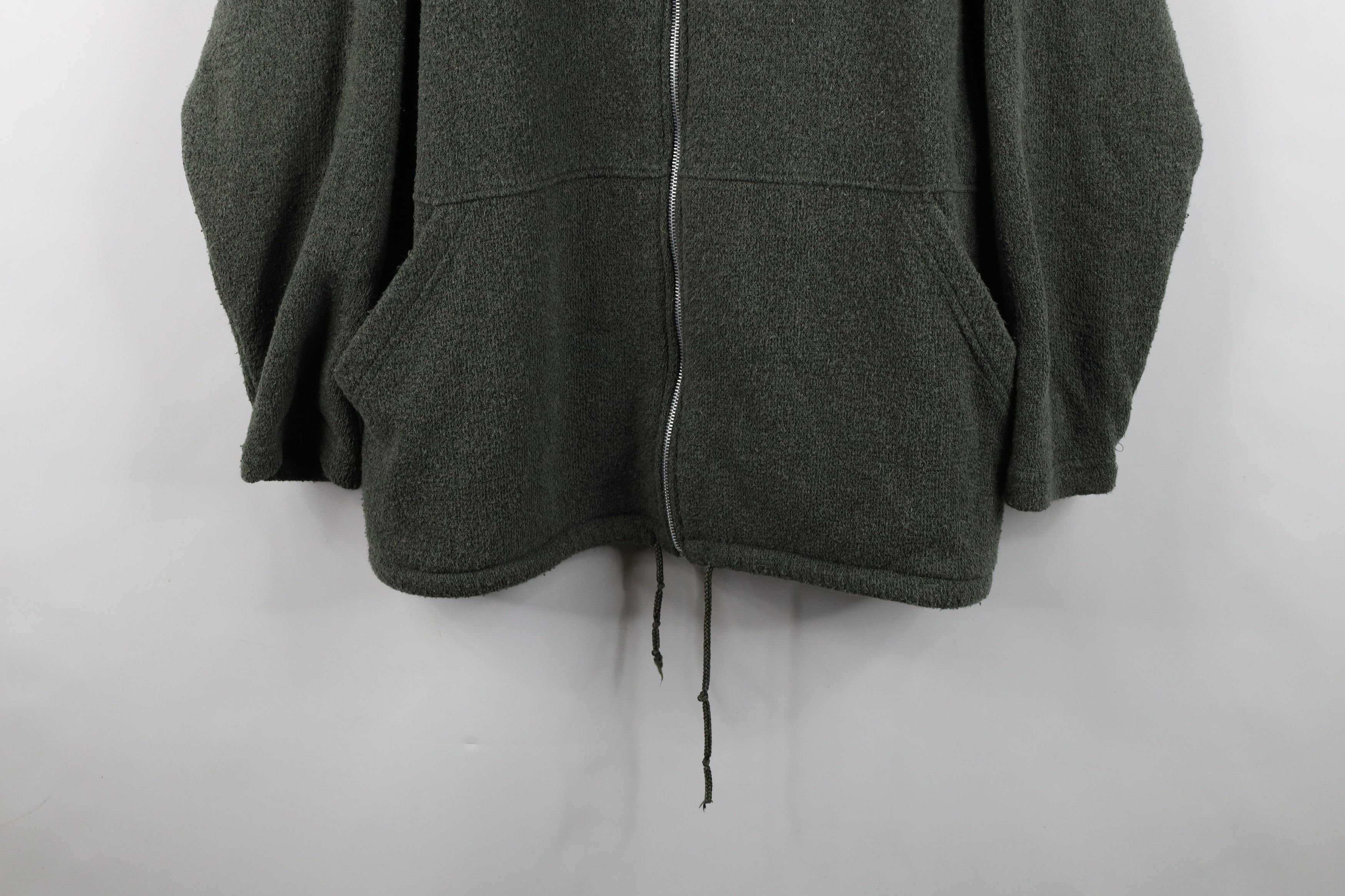 Vintage Vintage 90s State Park Terry Cloth Full Zip Hoodie Green USA Size US L / EU 52-54 / 3 - 3 Thumbnail