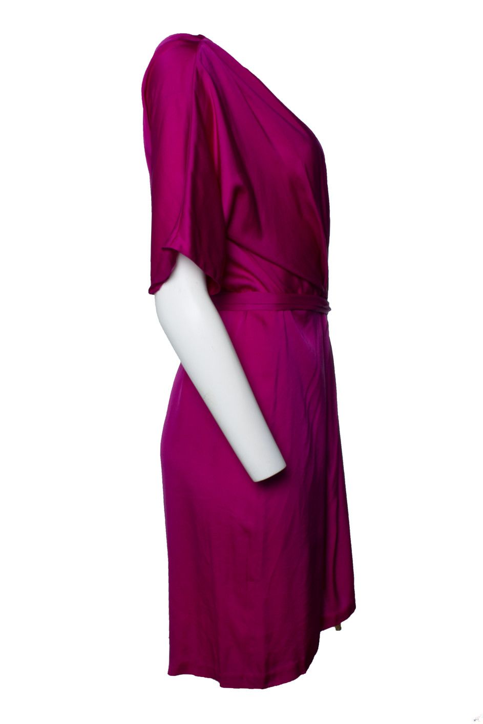 Diane von Furstenberg Diane Von Furstenberg, pink silk dress with belt Size M / US 6-8 / IT 42-44 - 4 Thumbnail