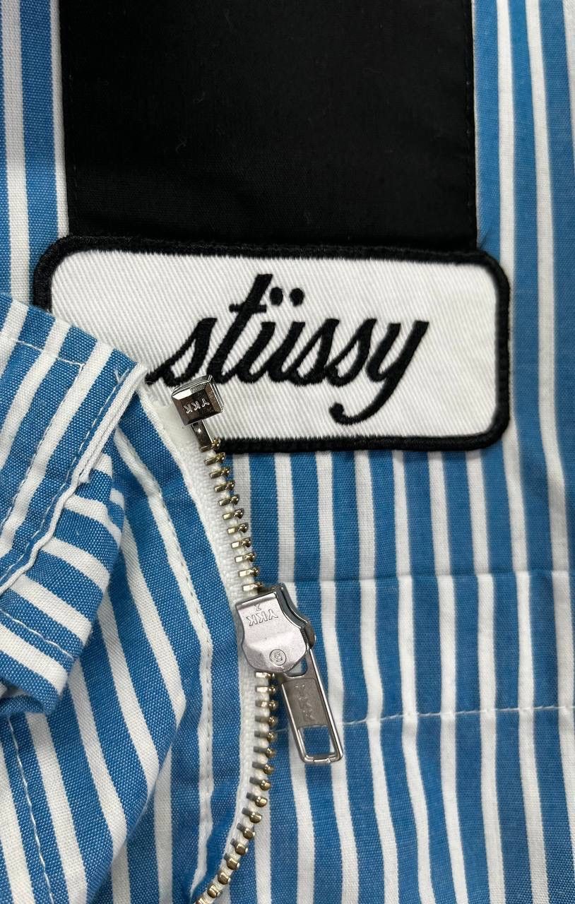 Stussy Stussy Hickory Striped Rare Work Wear Zip Up Shirts Flannel Size US M / EU 48-50 / 2 - 10 Thumbnail