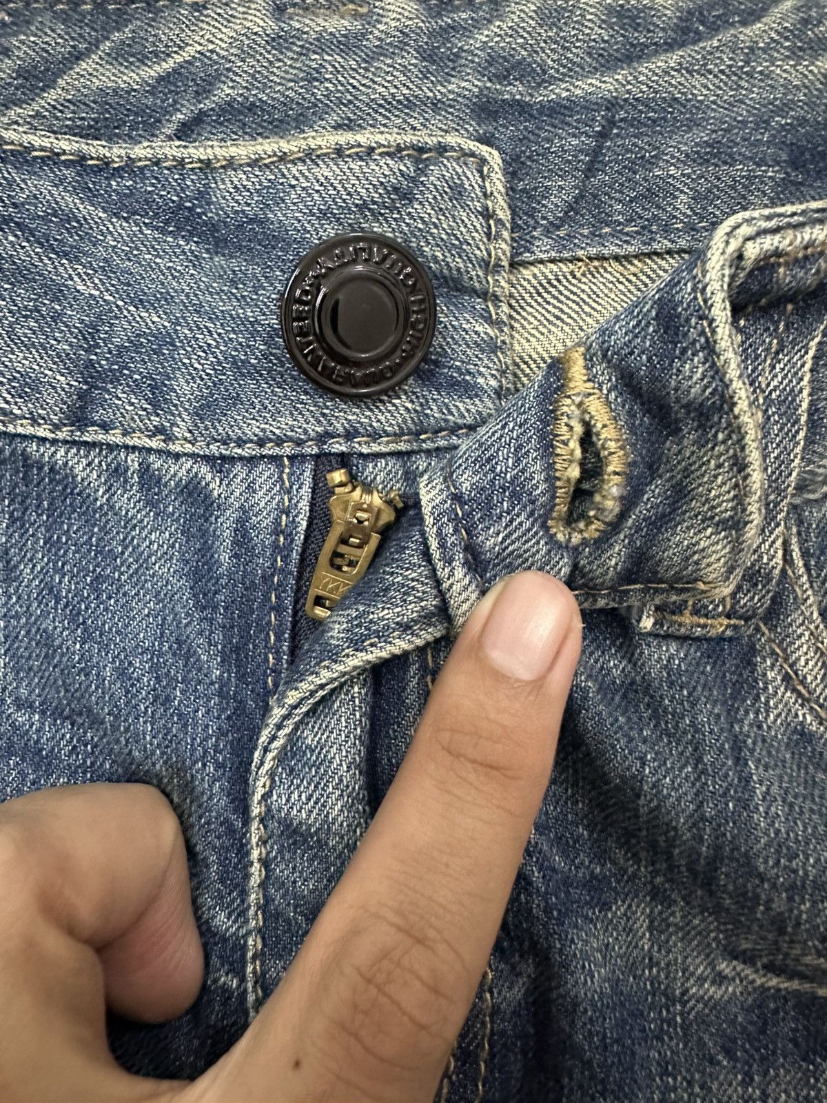 Japanese Brand Vintage BACK & FORTH Punk Style Denim Size US 32 / EU 48 - 8 Thumbnail