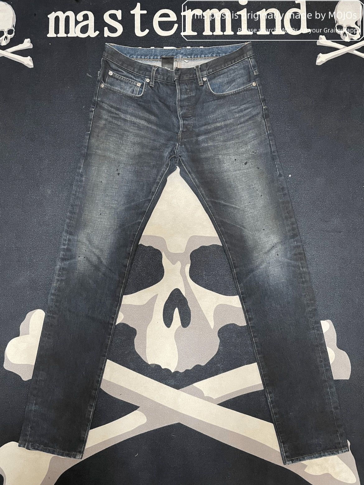 Dior Homme Heavy Washed Dust Dark Denim