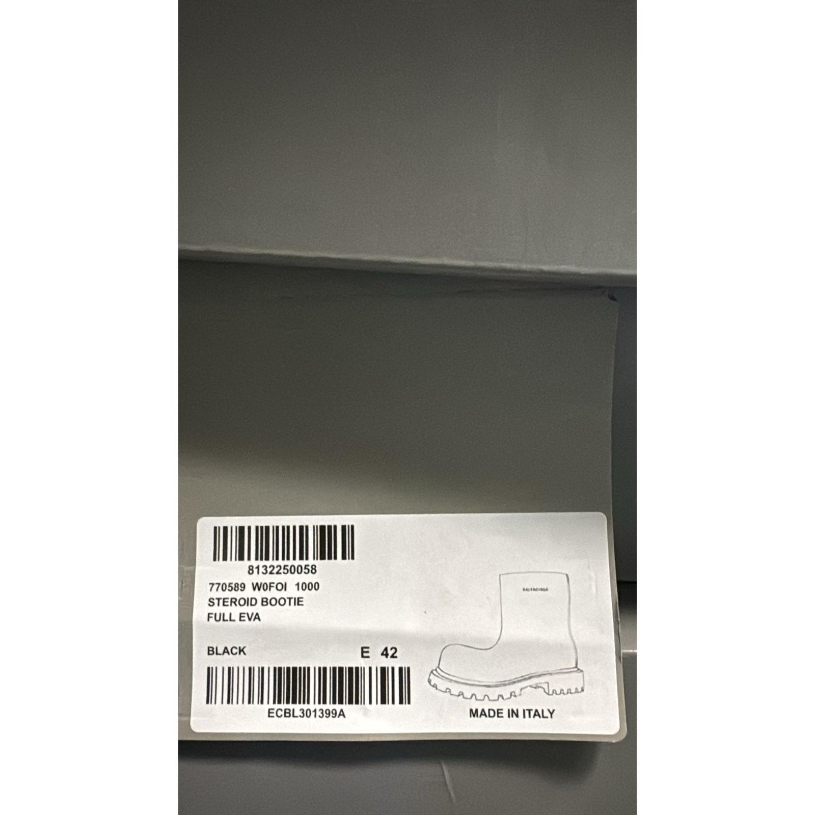 Balenciaga o1rshd1 Full Eva Steroid Bootie in Black Size US 9 / EU 42 - 24 Thumbnail