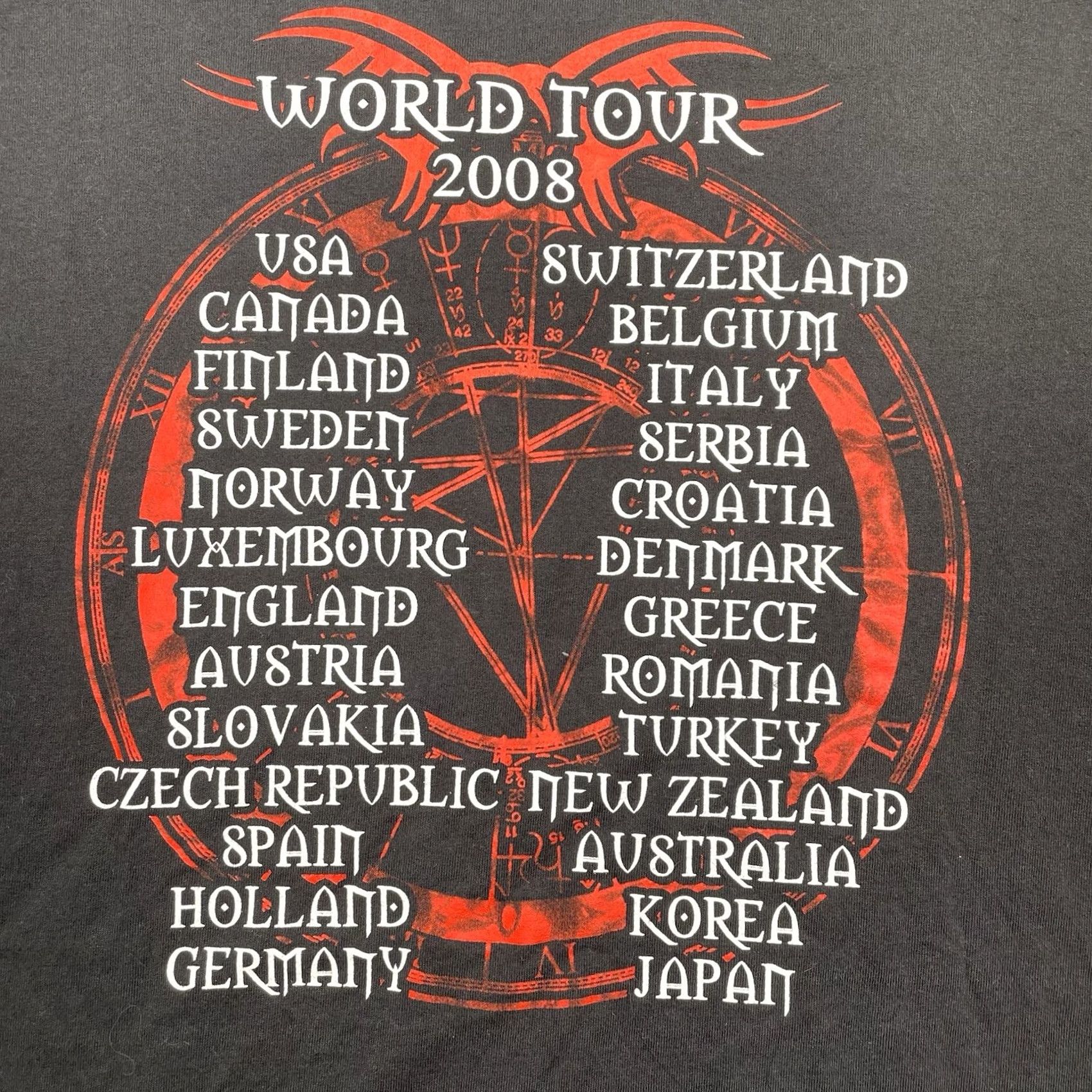 Gildan Judas Priest Nostradamus T Shirt Mens XL Black 2009 European Tour Feast Y2K Size US XL / EU 56 / 4 - 6 Thumbnail