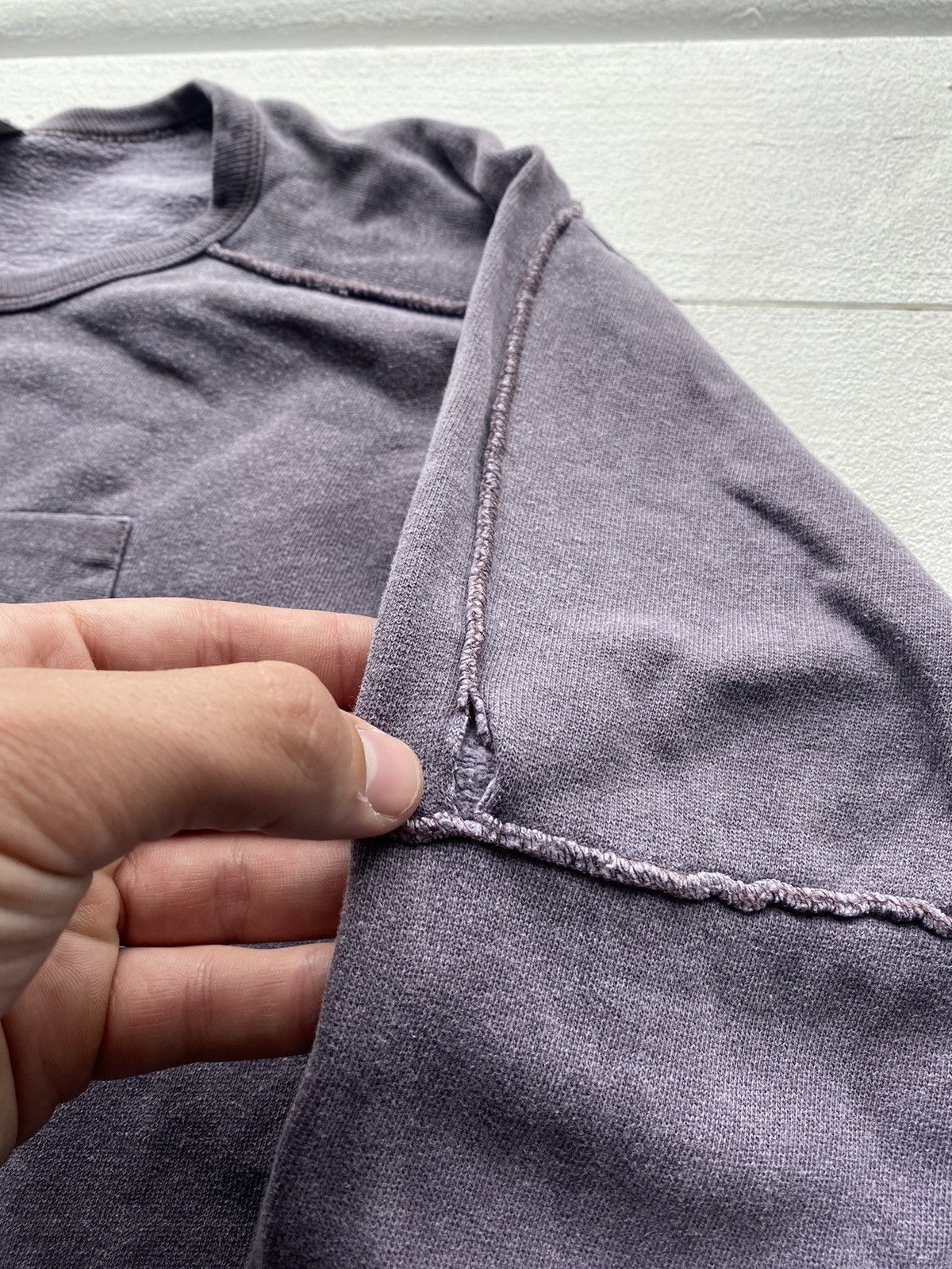 Adolfo Dominguez × Vintage 🔥Vntg Adolfo Dominguez Faded Washed Asymmetrical Sweatshirt Size M / US 6-8 / IT 42-44 - 9 Thumbnail