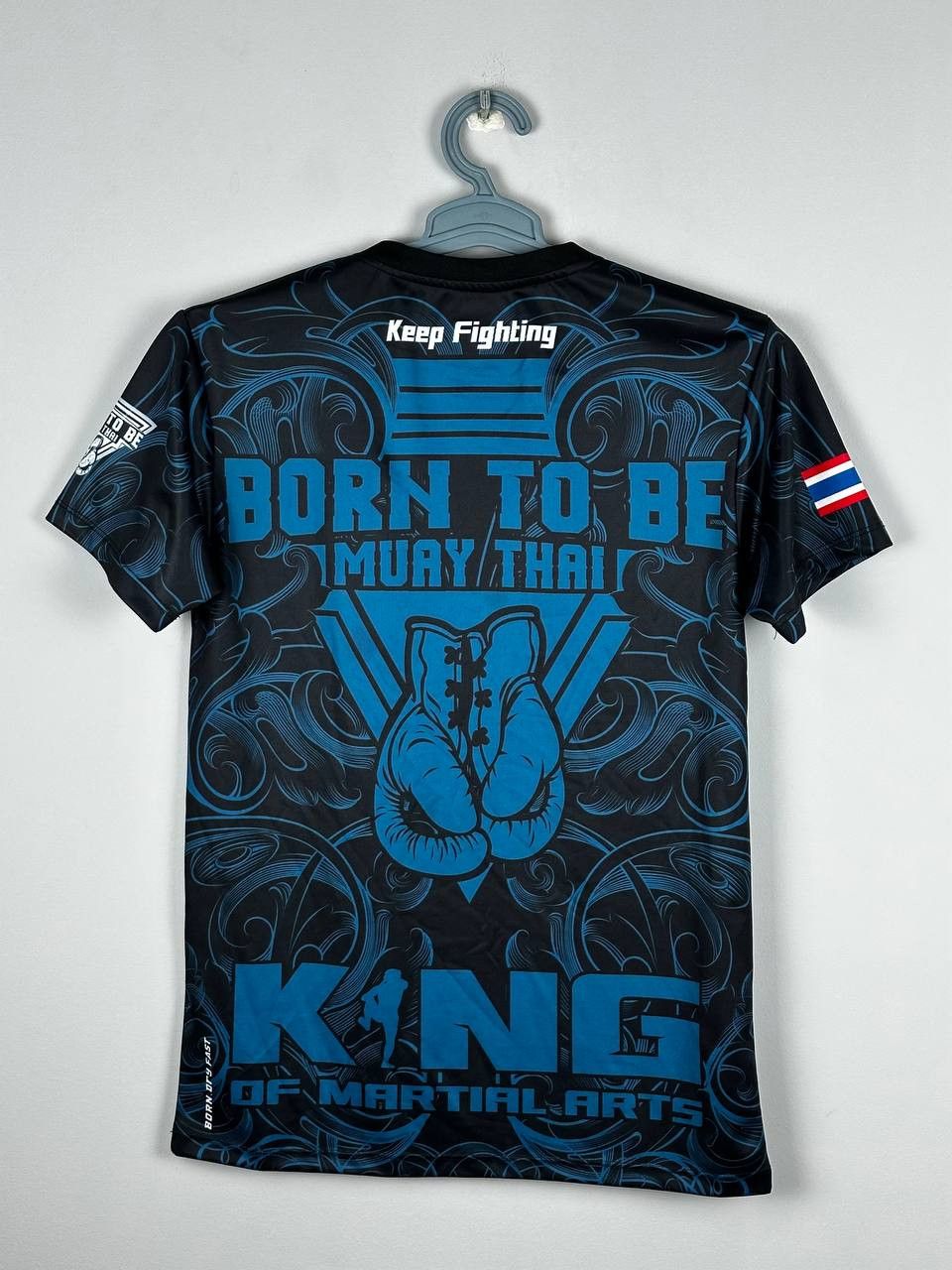 Vintage Muai Thai Born Training Sport Rush Guard T Shirt Size US M / EU 48-50 / 2 - 8 Thumbnail