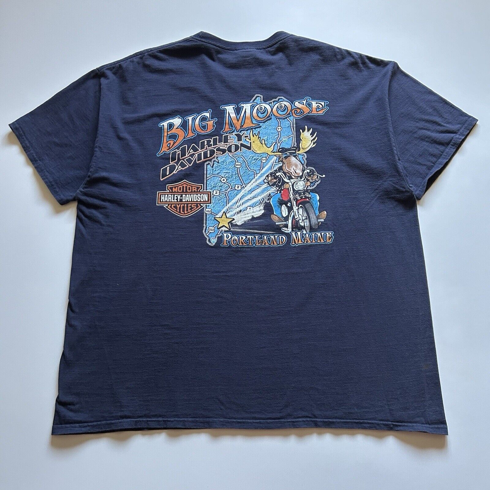 Harley Davidson Vintage Y2K Harley Davidson Motorcycles Graphic T Shirt XXL Size US XXL / EU 58 / 5 - 1 Thumbnail