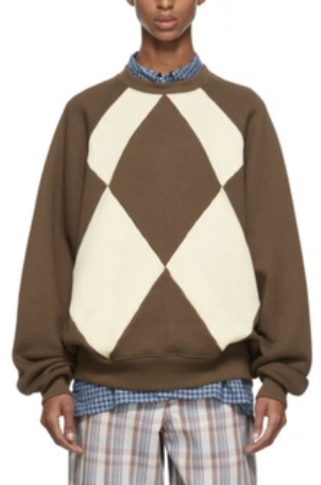 Acne Studios Acne Studios Argyle Sweater 50/L, fn-mn-swea000221 Size US M / EU 48-50 / 2 - 1 Thumbnail