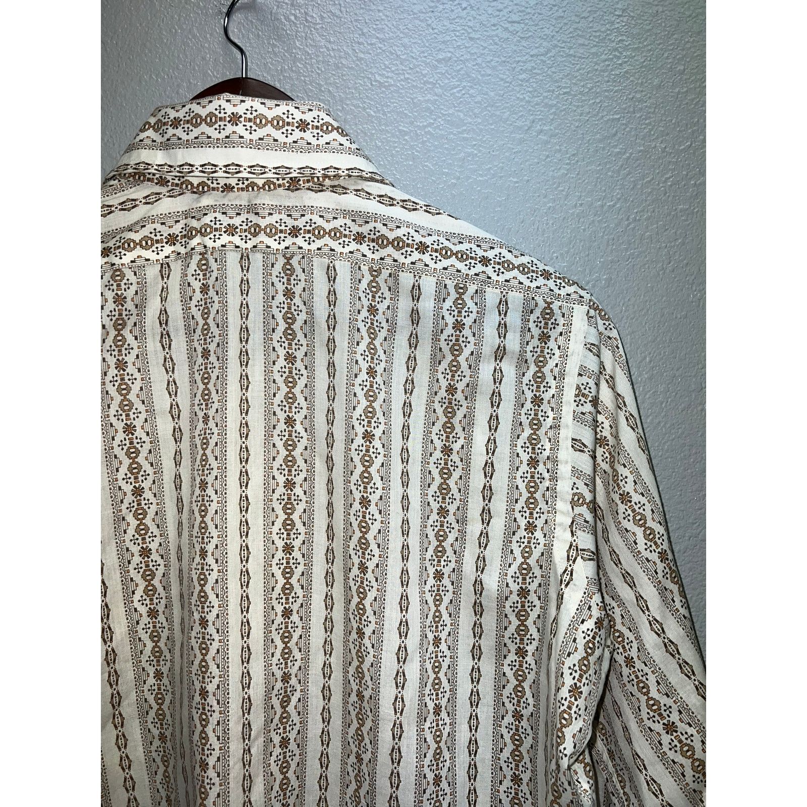 Vintage Vintage Geometrical Button Up Shirt Edwards Enro Dacron M Size US M / EU 48-50 / 2 - 8 Thumbnail