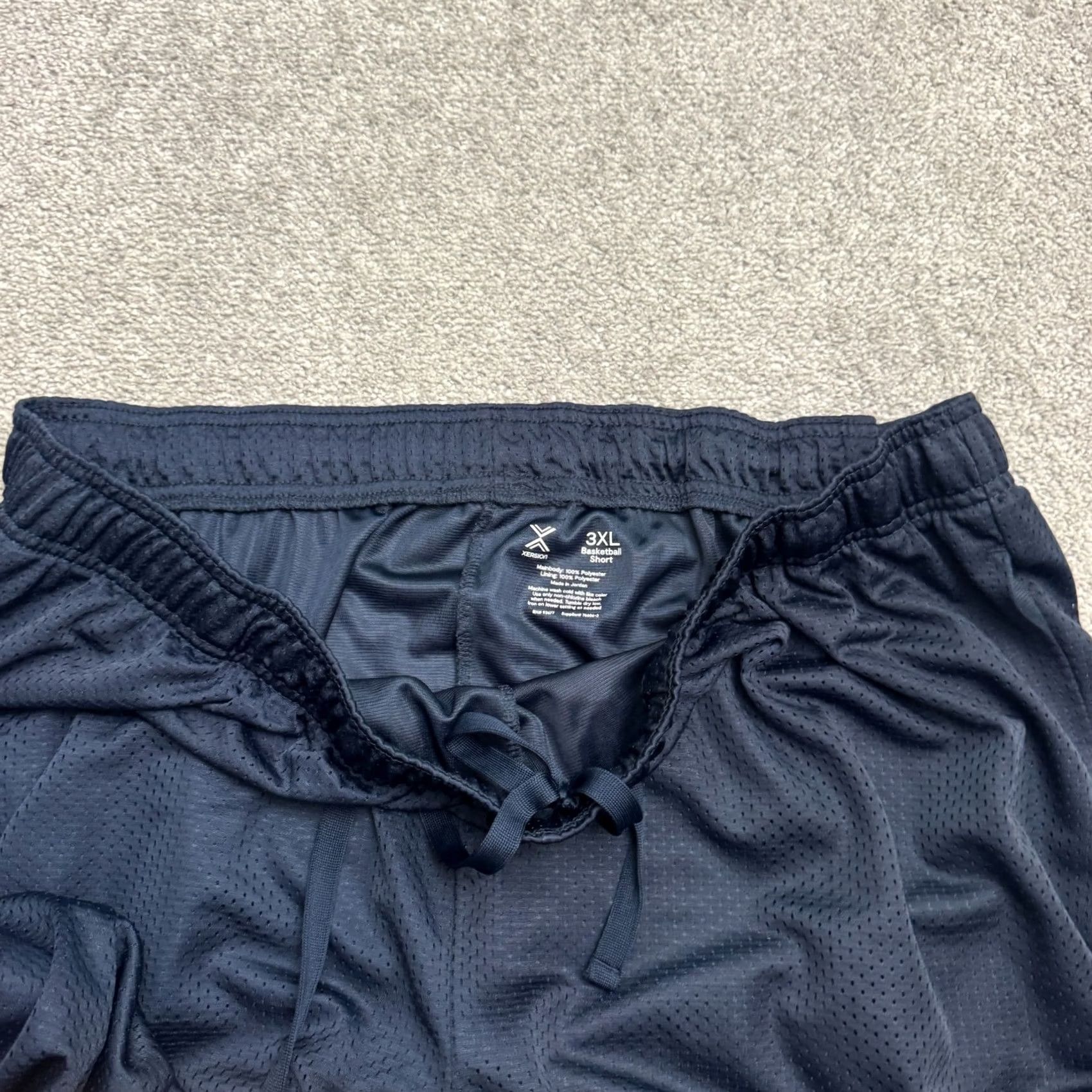Vintage Xersion Basketball Athletic Training Shorts Mens 3XL Tall Navy Blue Activewear Shorts Mens Athletic 3XL Navy Blue XS? Size US 39 - 3 Thumbnail