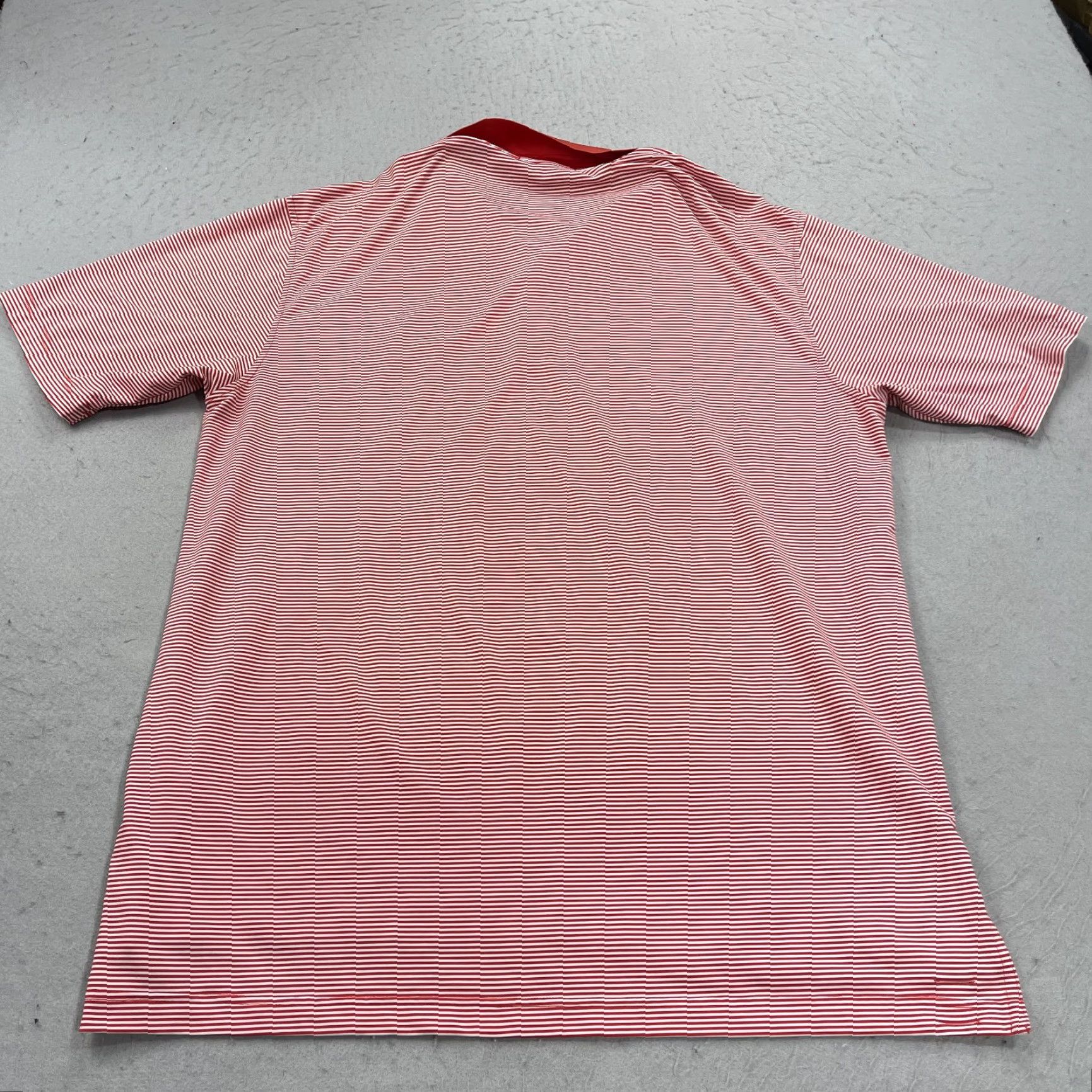 Peter Millar Peter Millar Golf Polo Shirt Mens L Red White Striped Summer Comfort Polo Size US L / EU 52-54 / 3 - 4 Thumbnail