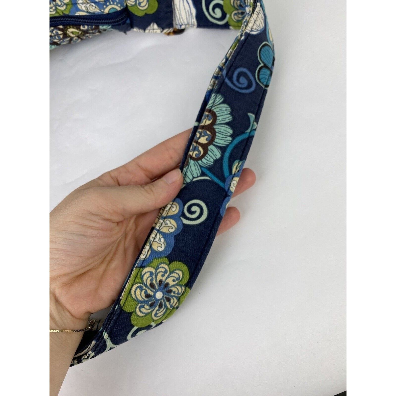 Vera Bradley Vera Bradley Mod Floral Blue Quilted Shoulder Bag Tote Purse Size ONE SIZE - 7 Thumbnail