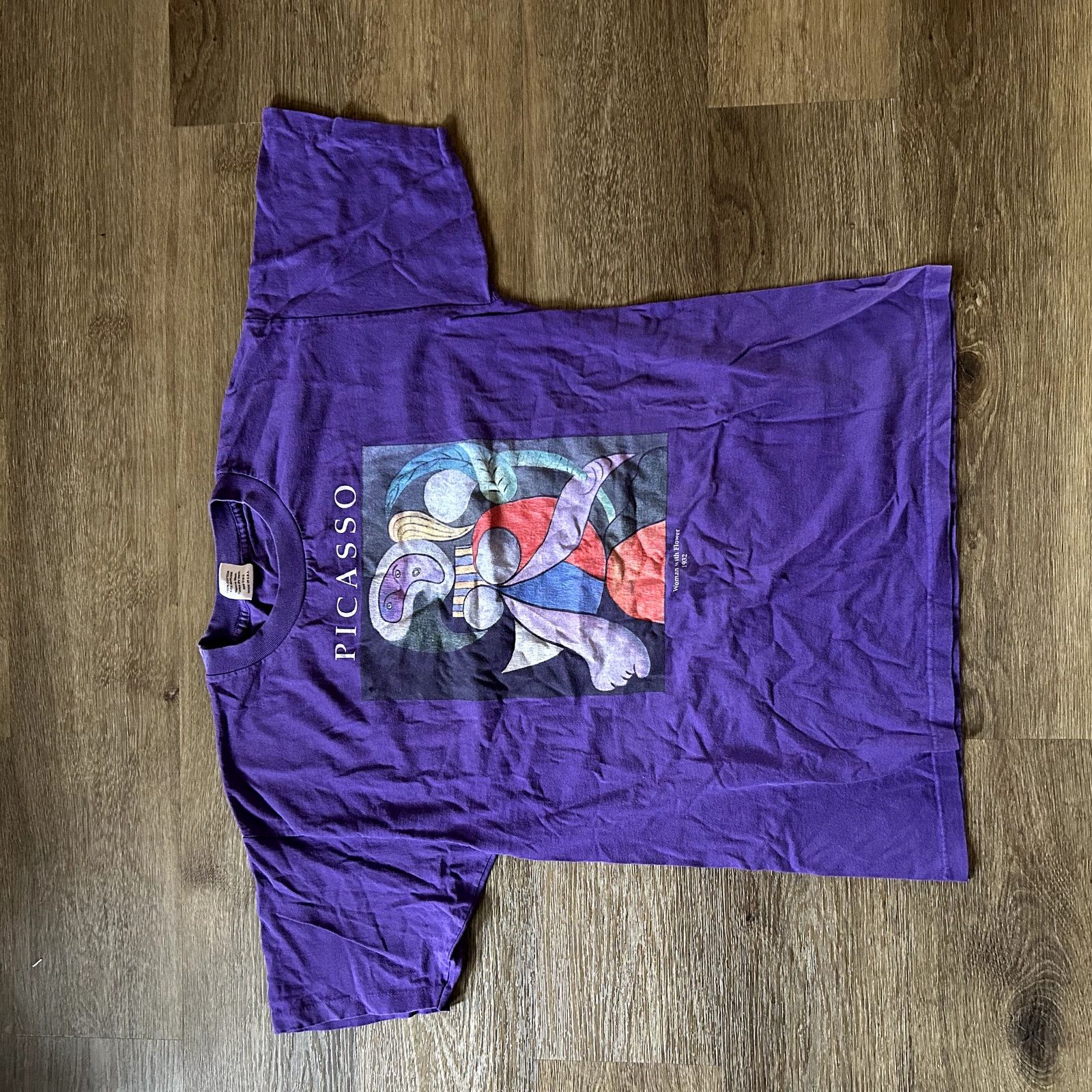 Other Vintage Picasso Woman With Flower Tee Size US XL / EU 56 / 4 - 1 Thumbnail