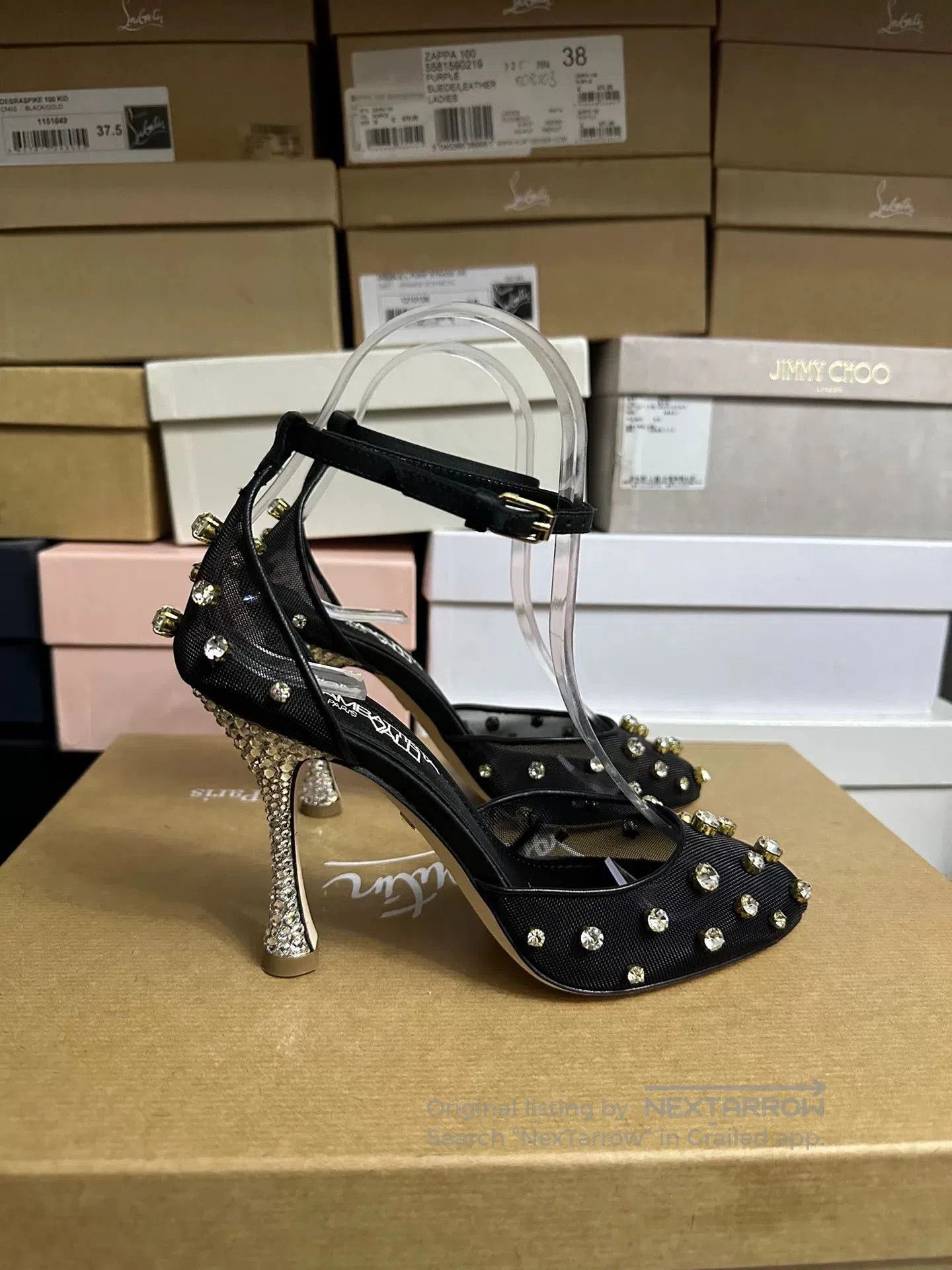 Giambattista Valli Giambattista Valli 2022 Haute Couture Crystal Shoes. Size US 5 / IT 35 - 2 Thumbnail