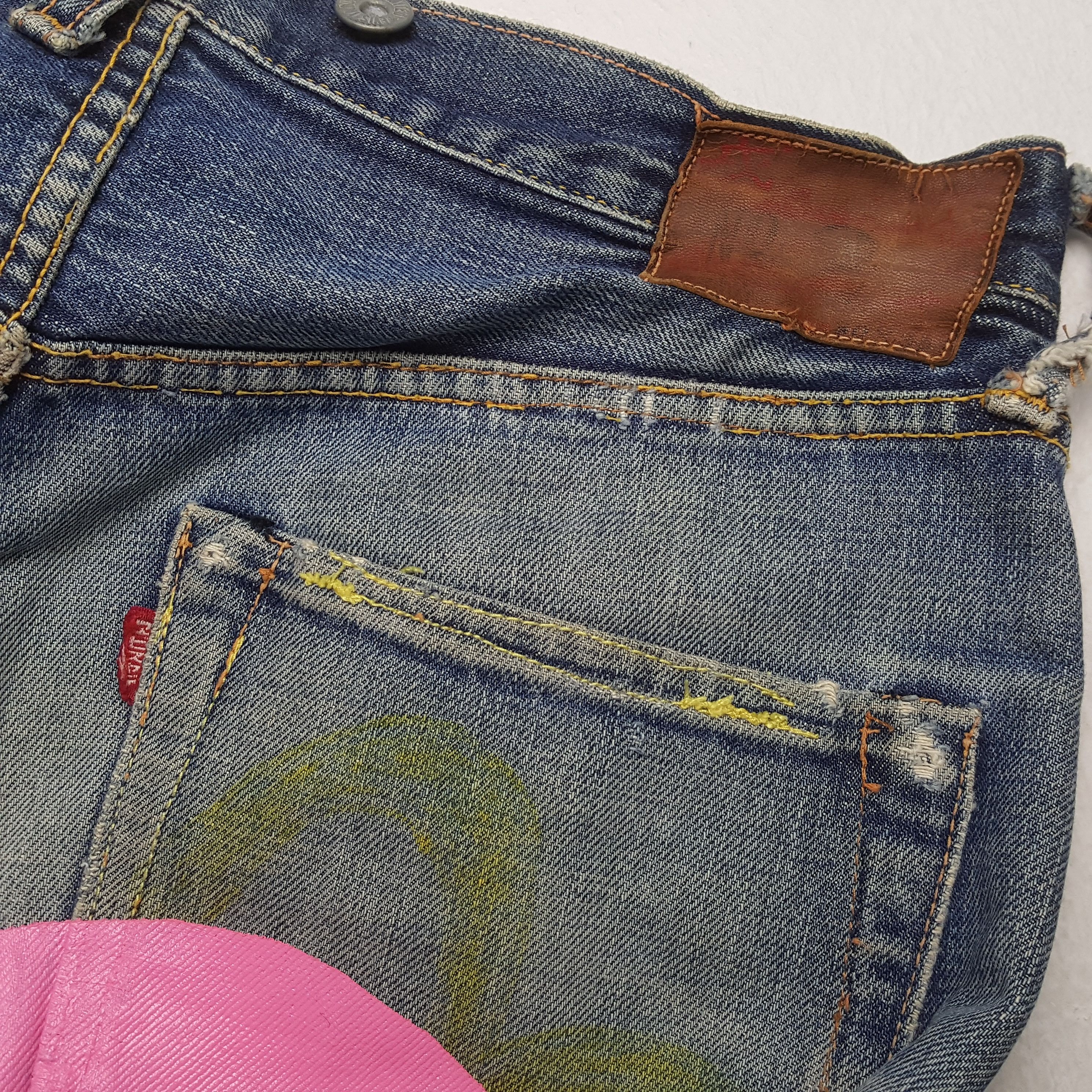 Japanese Brand × Vintage EVIS Japanese Brand Streetwear Custom Daicock Jeans Size US 28 / EU 44 - 15 Thumbnail