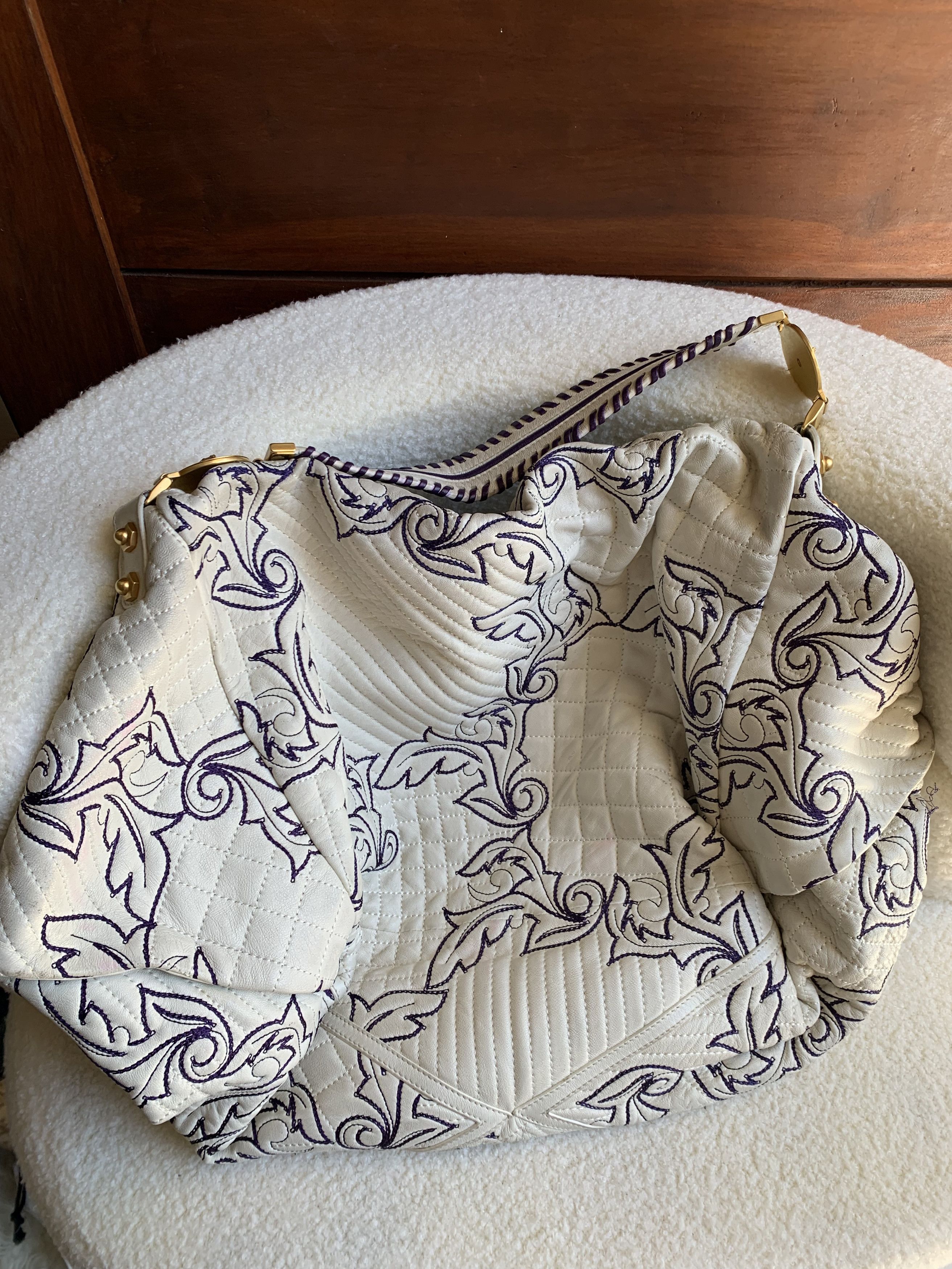 Versace Authentic Versace Quilted Barocco Medusa Large Hobo Size ONE SIZE - 2 Thumbnail