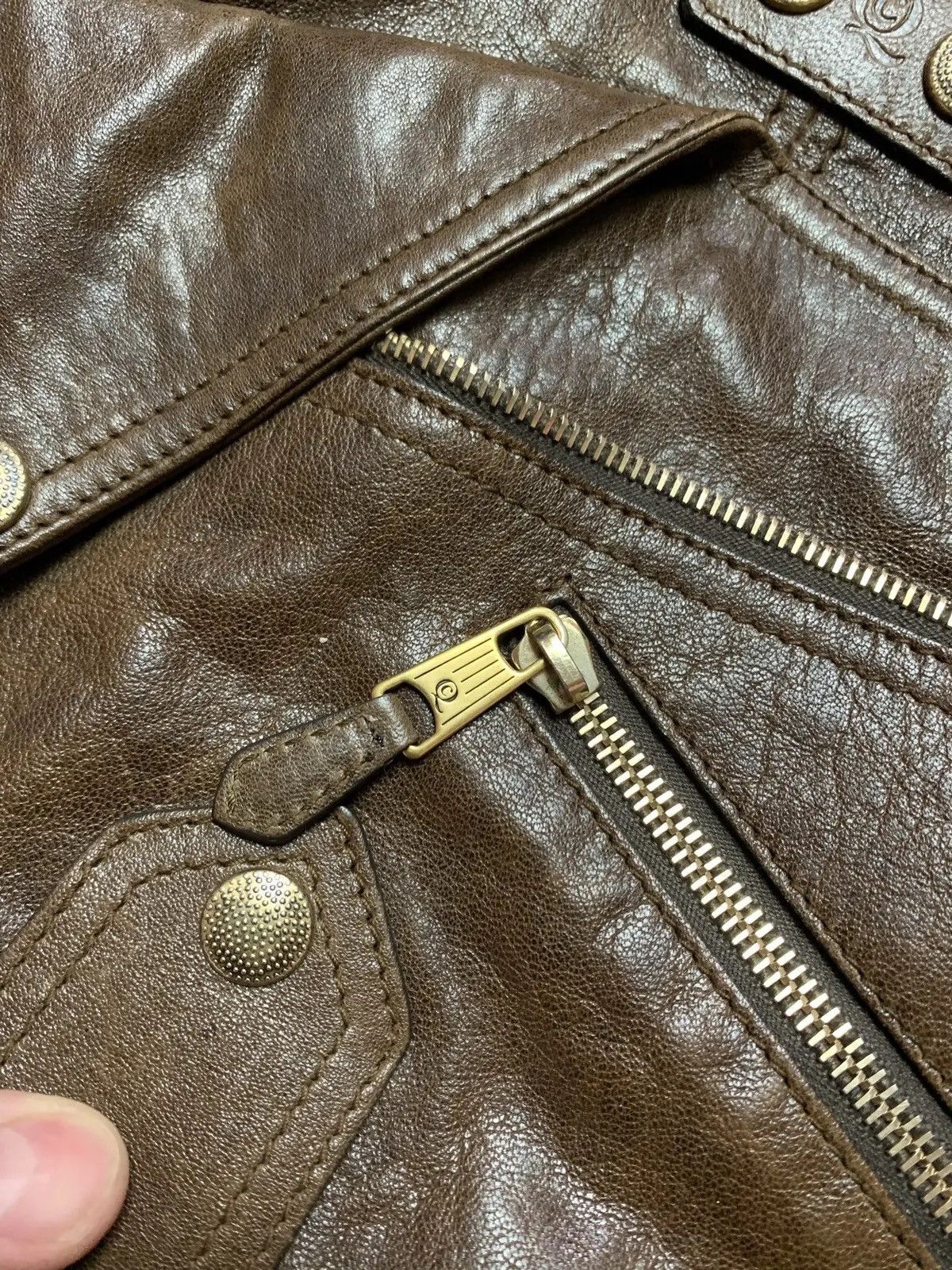 Alexander McQueen Alexander McQueen Vintage Leather Bag brown multi zip Size ONE SIZE - 3 Thumbnail