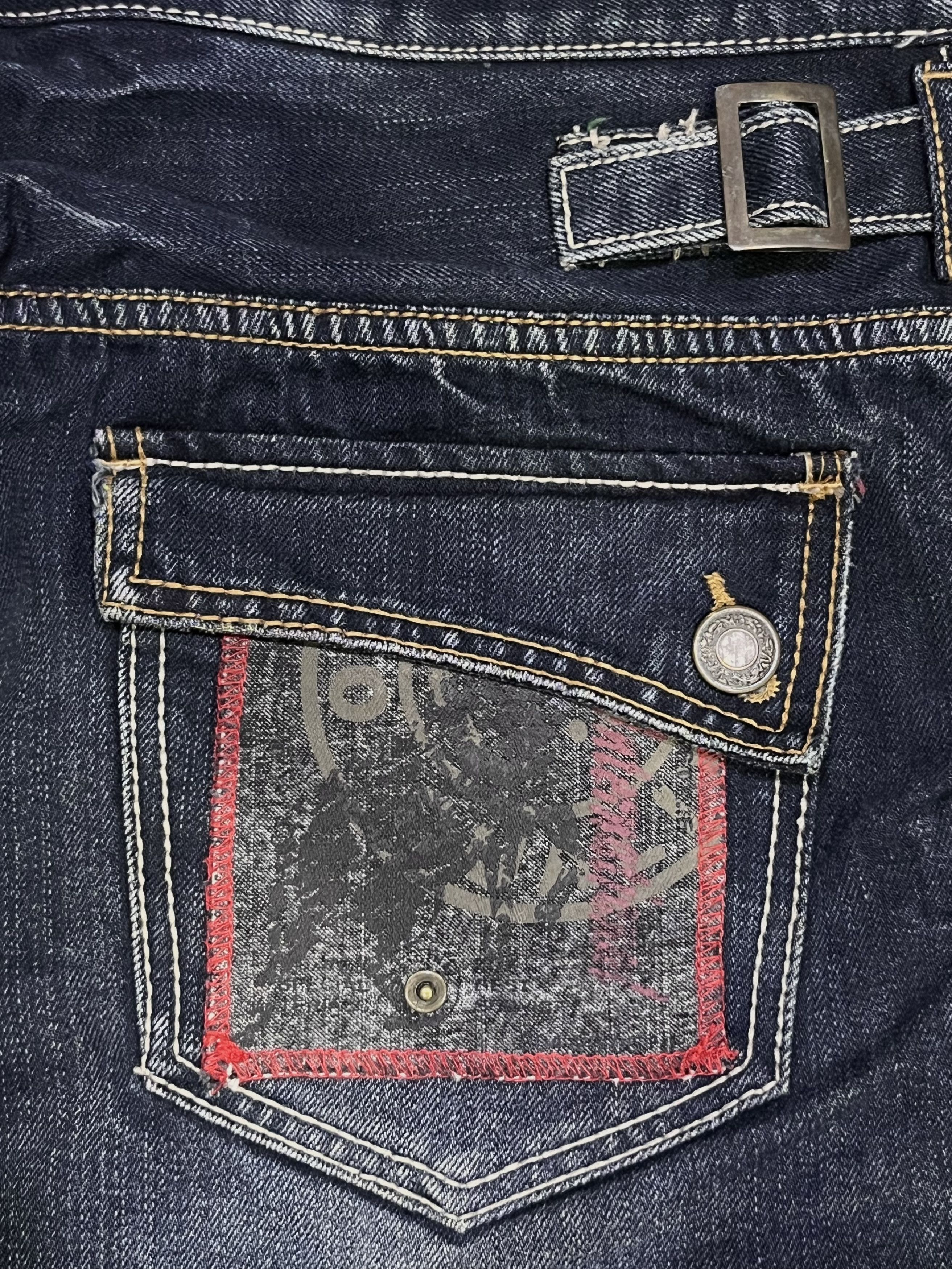 Seditionaries Gumu Int'l Grunge Hybrid Double Waist Jeans W31 Rare Size US 31 - 14 Thumbnail