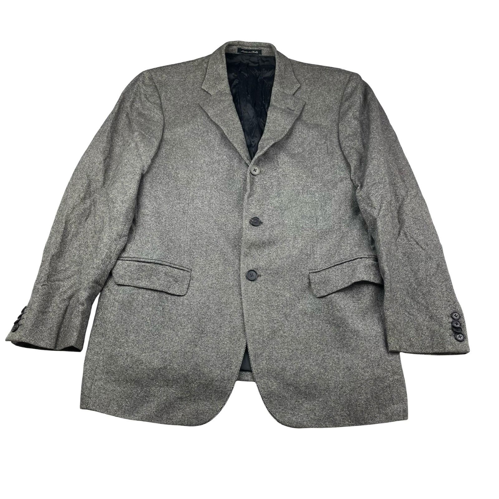 Cantarelli Cantarelli Men's Wool/Cashmere 3/2 Roll Blazer Gray • Italy Size 42R - 2 Thumbnail