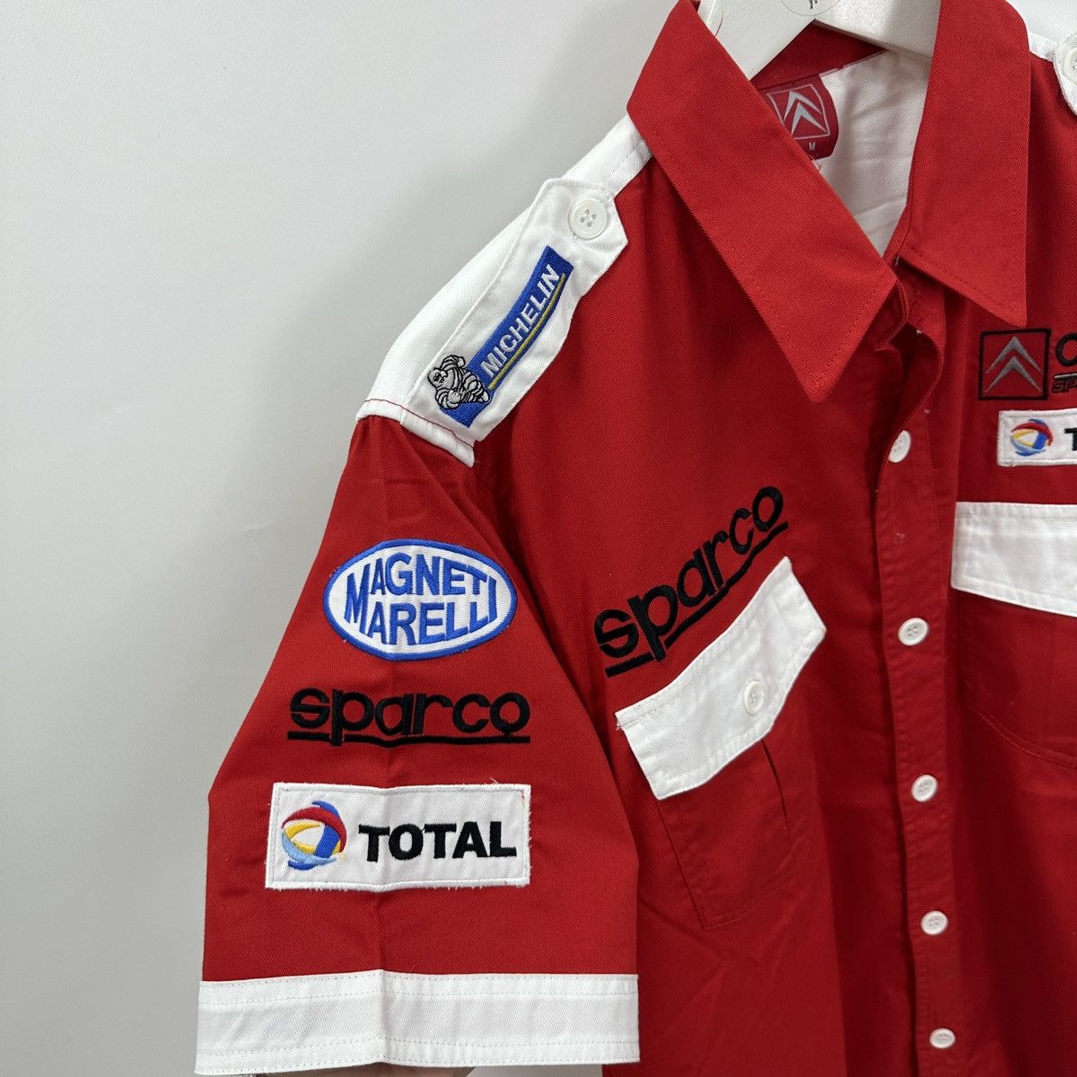 Vintage Vintage 90s Citroen Michelin Sparco Total y2k racing shirt Size US M / EU 48-50 / 2 - 5 Thumbnail