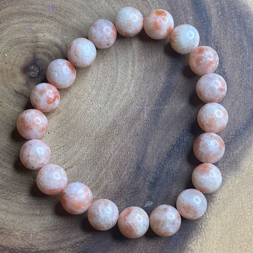 Other Sunstone stretch beaded bracelet 7” crystal healing beads 10mm Norse Viking Size ONE SIZE - 5 Thumbnail