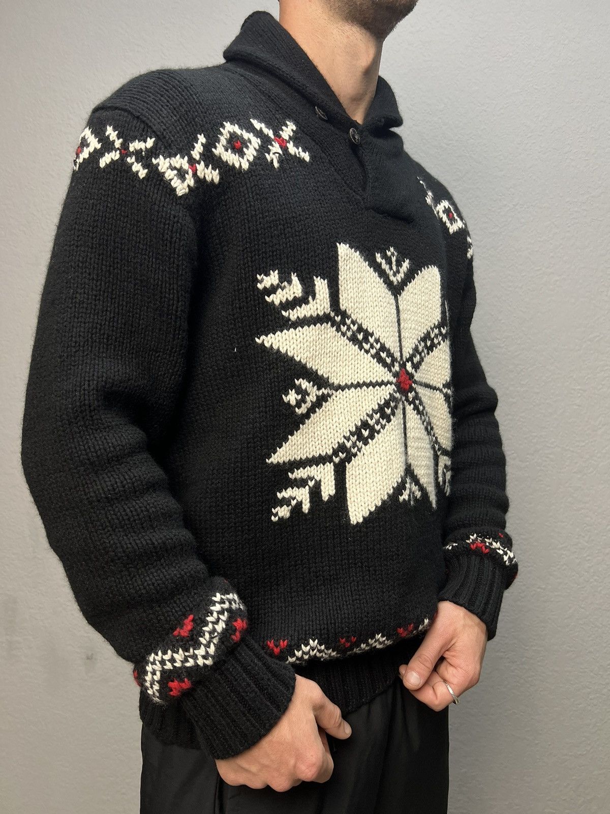 Polo Ralph Lauren × Ralph Lauren Vintage 90s Ralph Lauren American Flag USA Sweater Y2K Size US L / EU 52-54 / 3 - 4 Thumbnail
