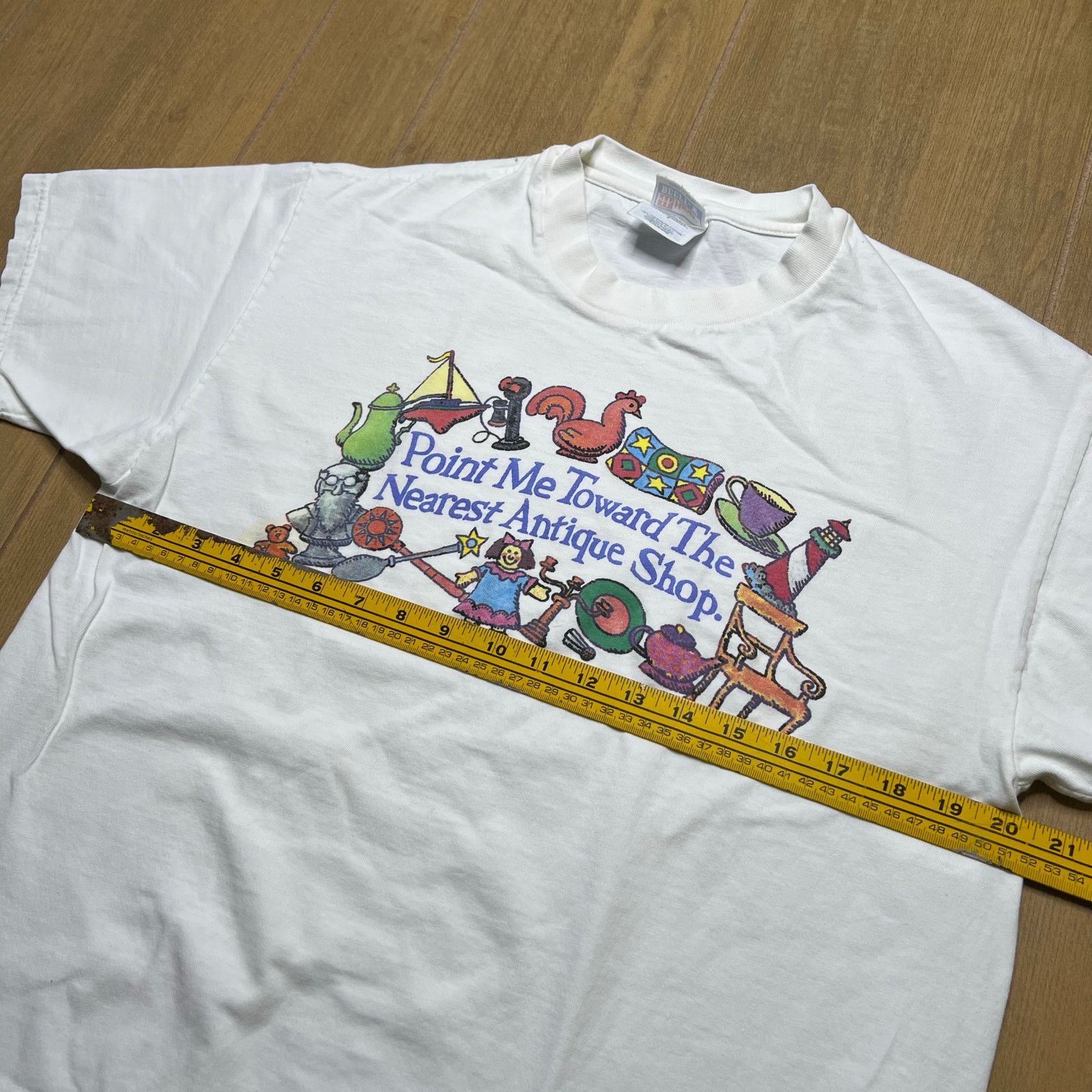 Hanes Vintage Point Me Toward The Nearest Antique Shop T Shirt L Size US L / EU 52-54 / 3 - 6 Thumbnail