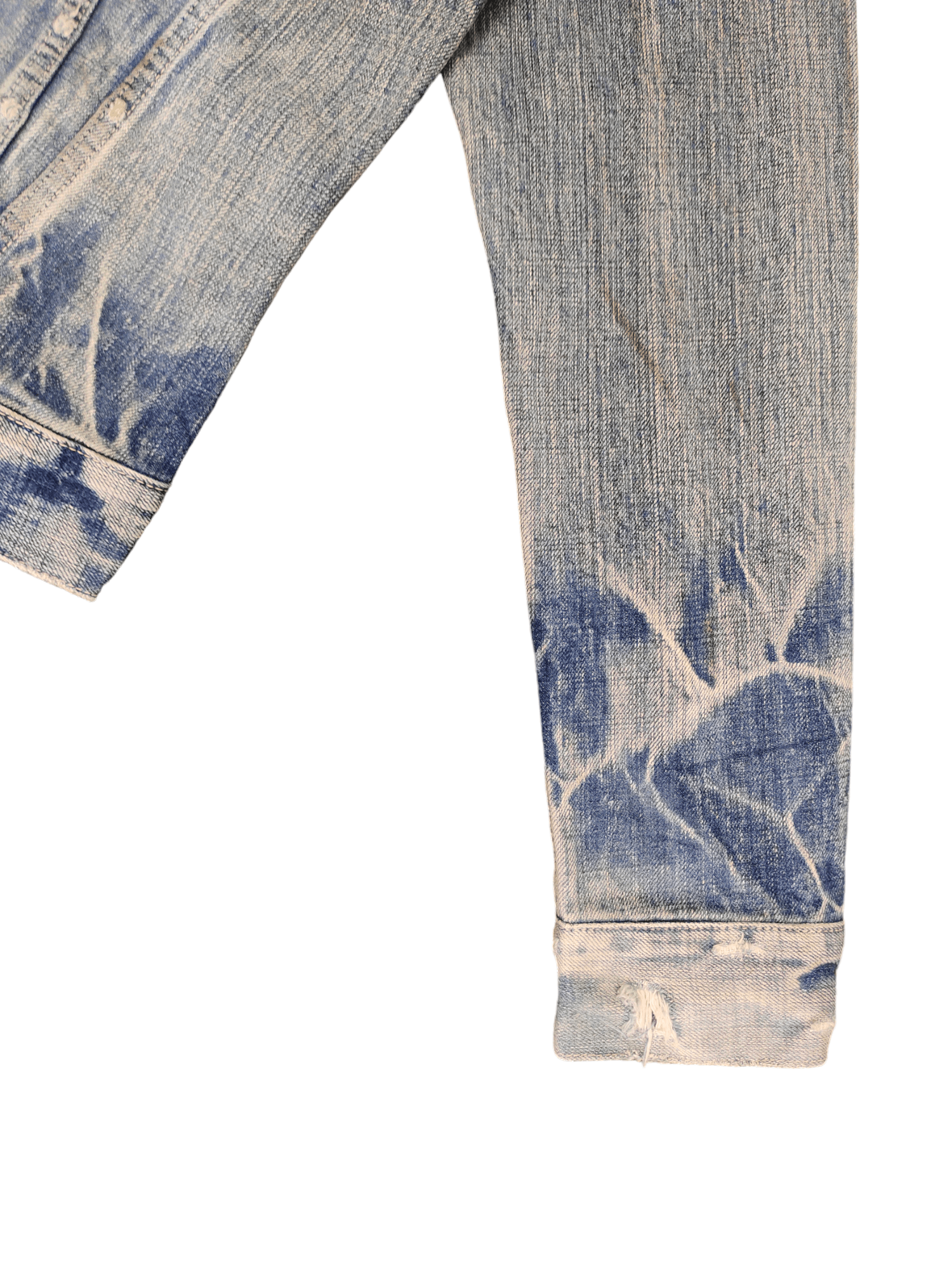 Number (N)ine × Undercover 1990s Spellbound Clawmark Distress Faded Denim Jacket Size US S / EU 44-46 / 1 - 6 Thumbnail