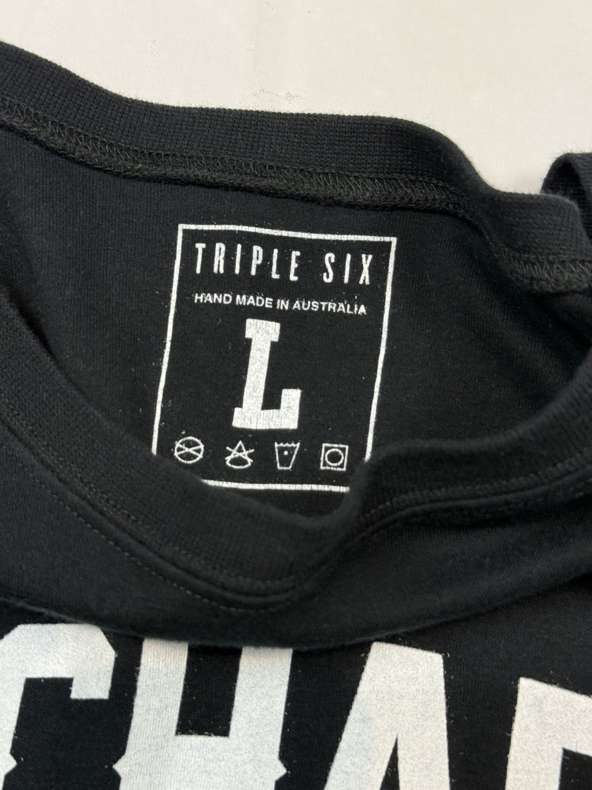 Vintage Triple Six “Ray Charles to the Bullshit” Longsleeve Tee Size US L / EU 52-54 / 3 - 6 Thumbnail