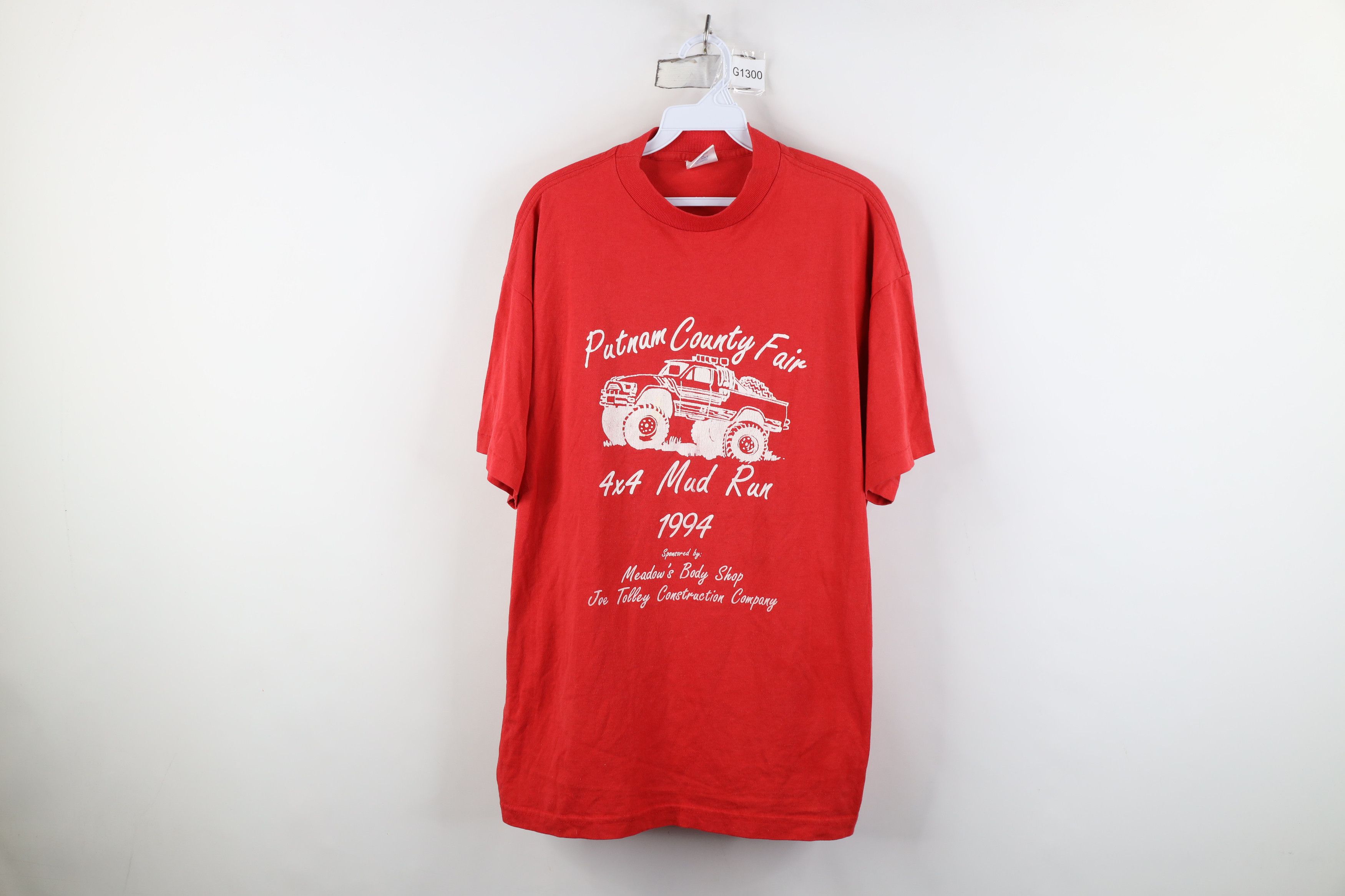 Vintage Vintage 90s County 4x4 Mud Run Monster Truck T-Shirt USA Size US XL / EU 56 / 4 - 1 Thumbnail